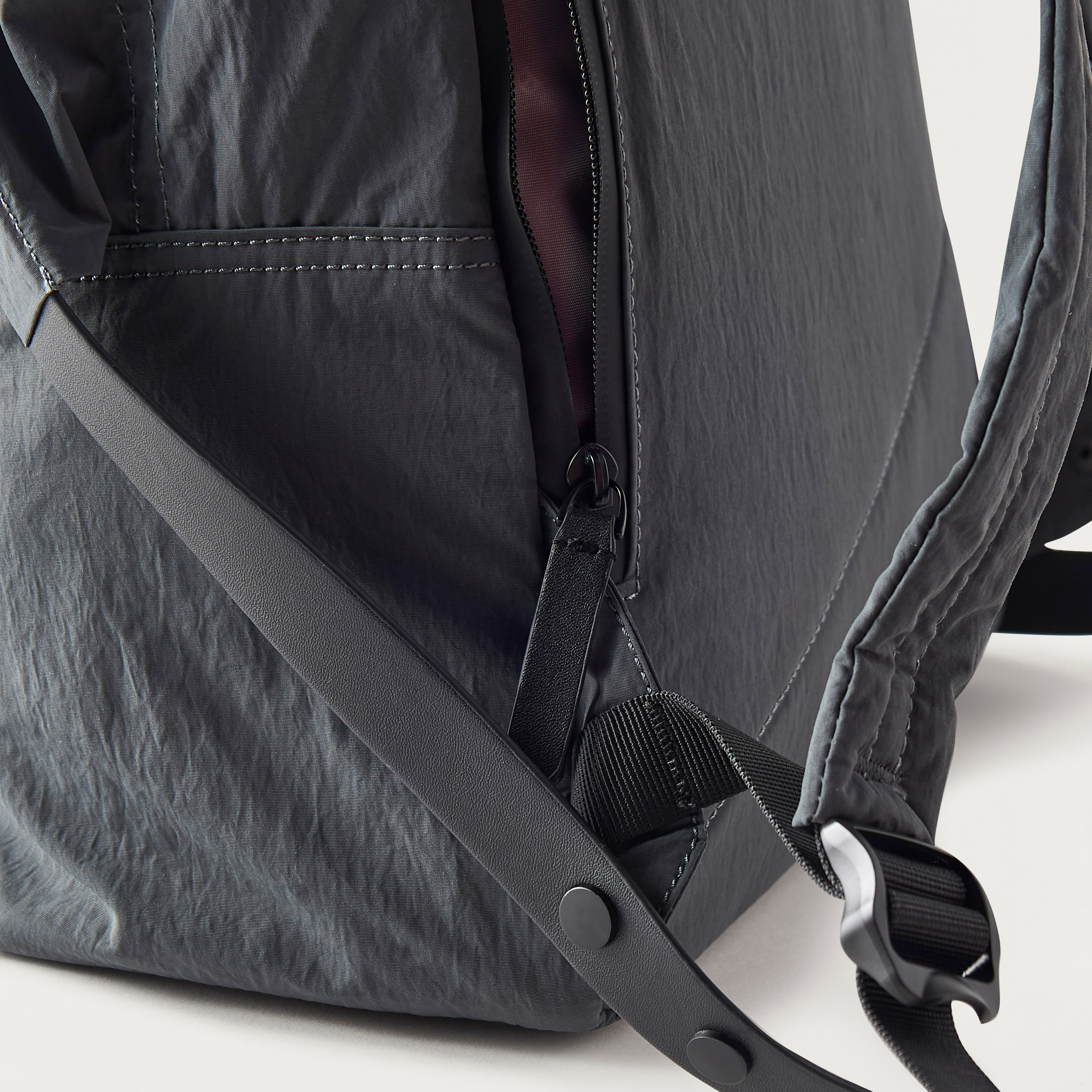 Bagco Solid Backpack with Adjustable Straps and Zip Closure - 38x13x40 cms-women-bagsandwallets-backpacks-image-4