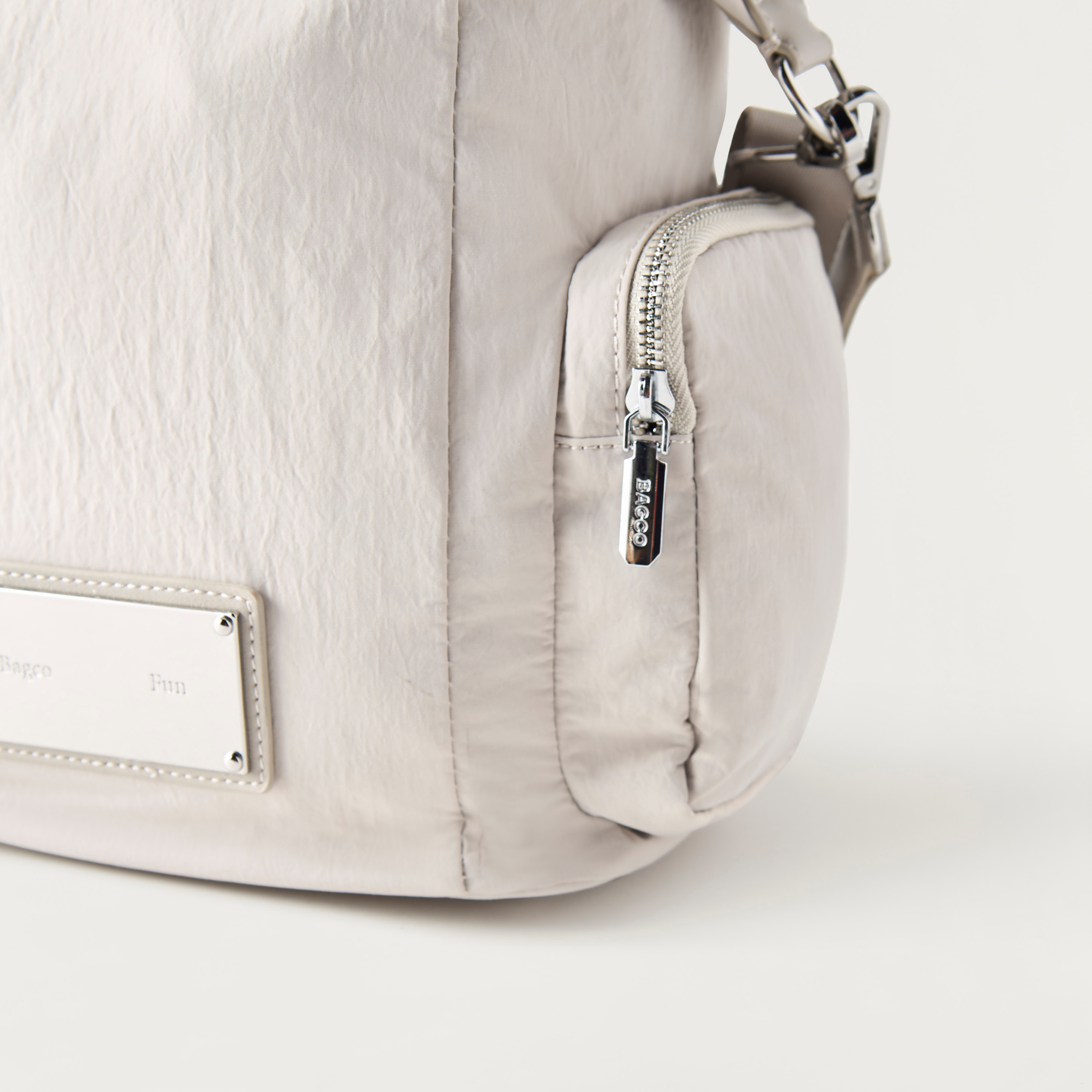 Bagco Solid Backpack with Detachable Strap and Zip Closure - 32x14x25 cms-women-bagsandwallets-backpacks-image-5