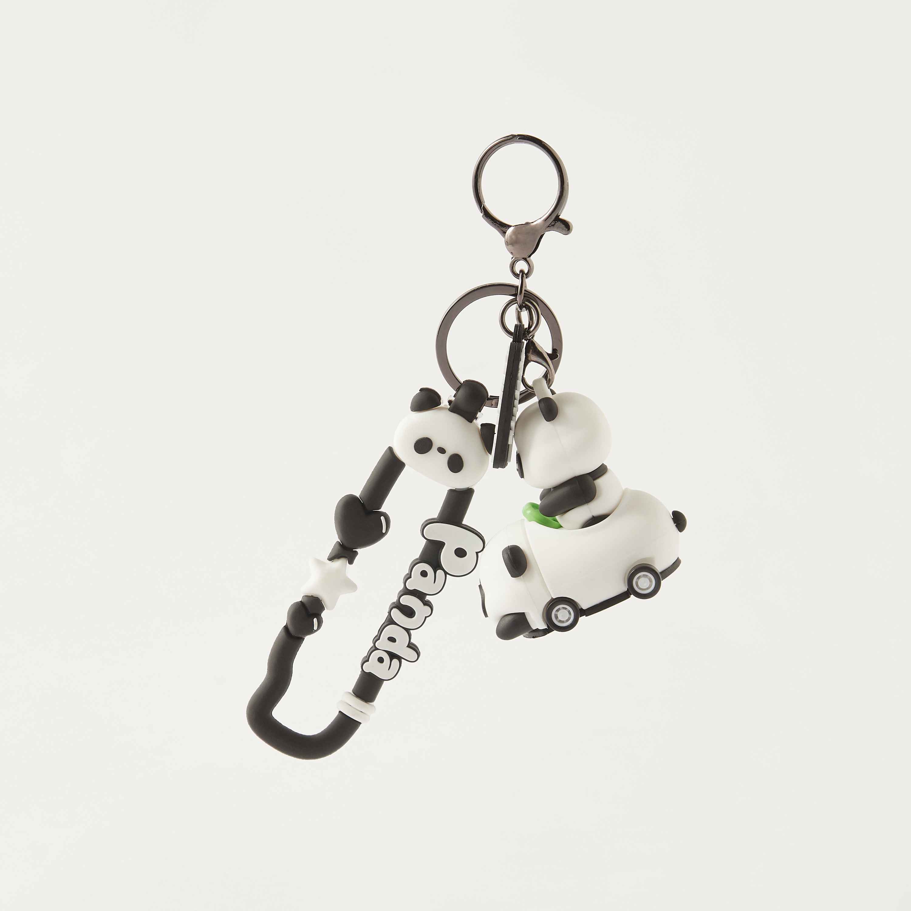 Panda Charm Keyring with Lobster Clasp Closure-girls-accessories-keyringsandbagcharms-image-1