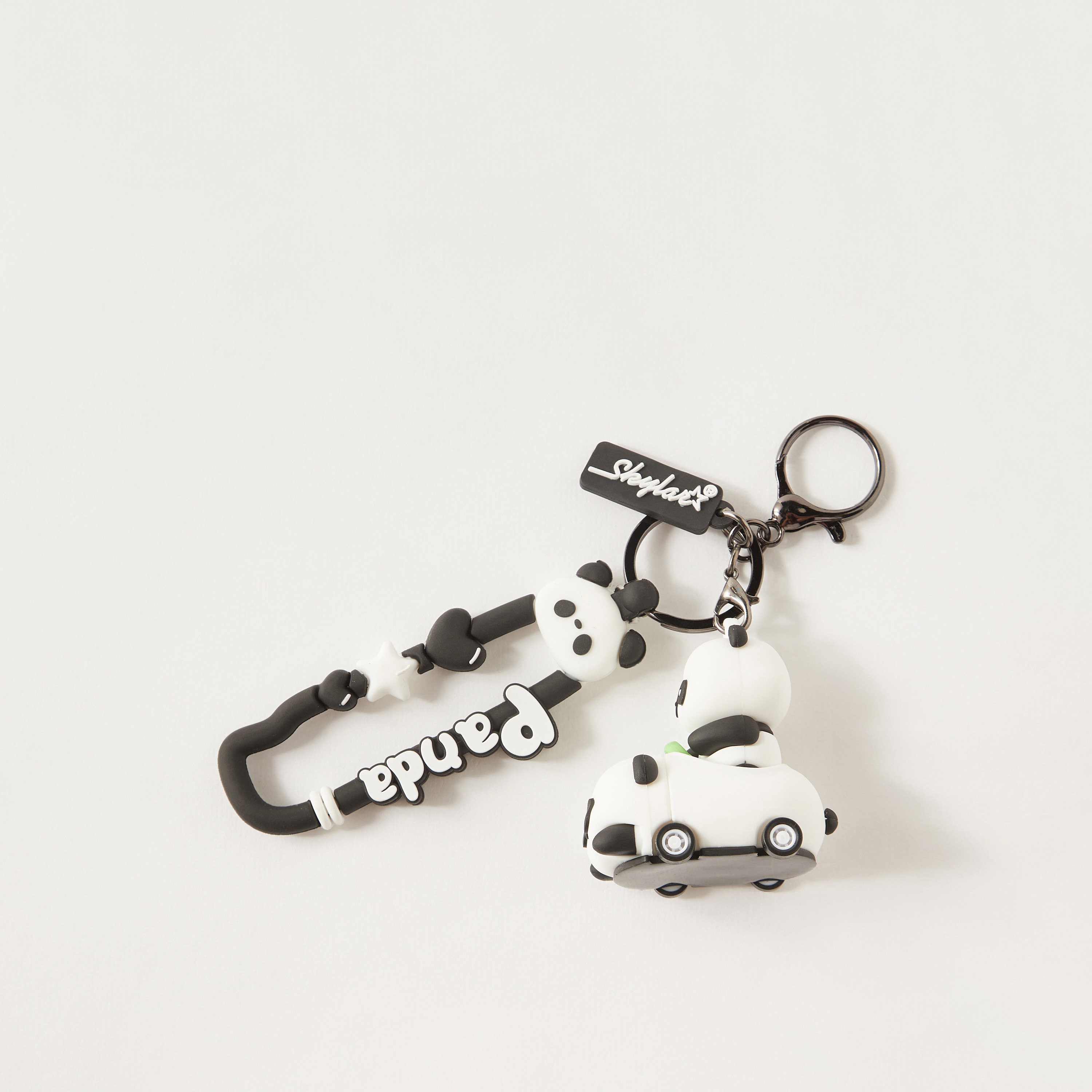 Panda Charm Keyring with Lobster Clasp Closure-girls-accessories-keyringsandbagcharms-image-2