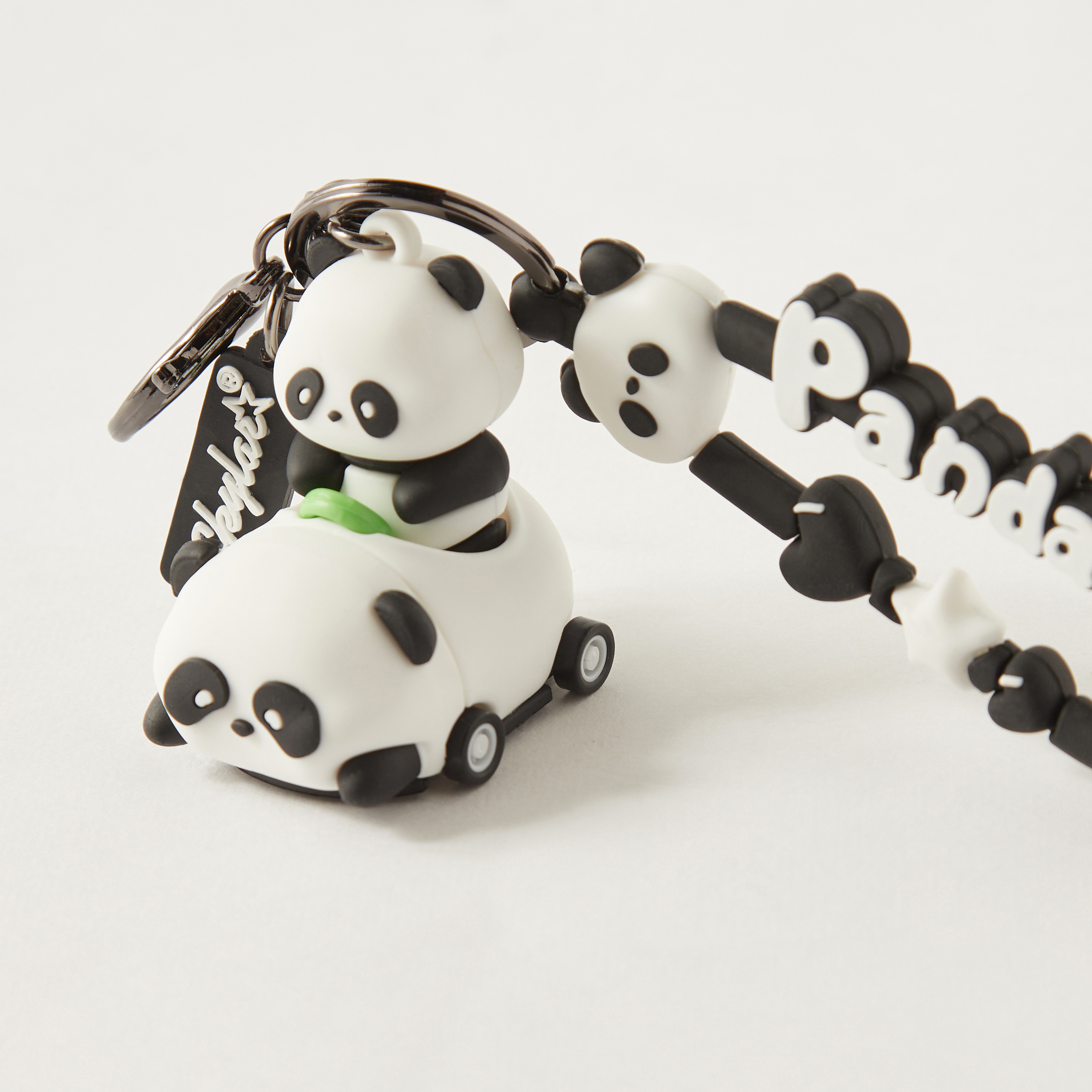Panda Charm Keyring with Lobster Clasp Closure-girls-accessories-keyringsandbagcharms-image-3