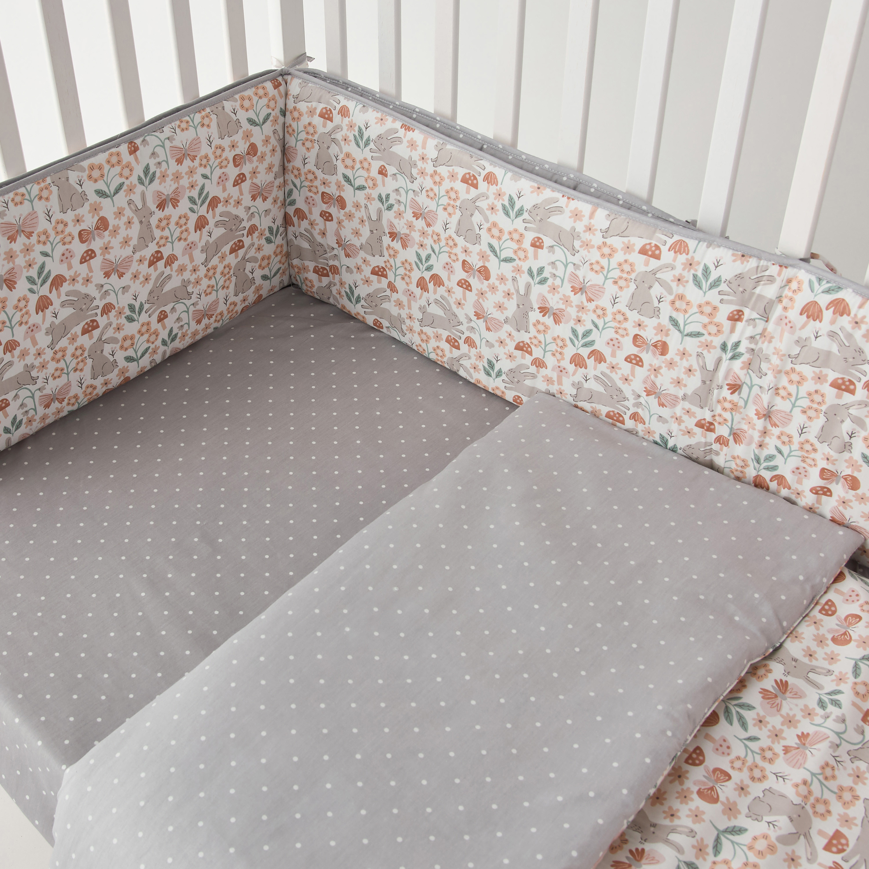 طقم مفروشات سرير بطبعات 4 قطع من جونيورز - 90x130 سم-baby-nursery-toddlerbedding-image-4