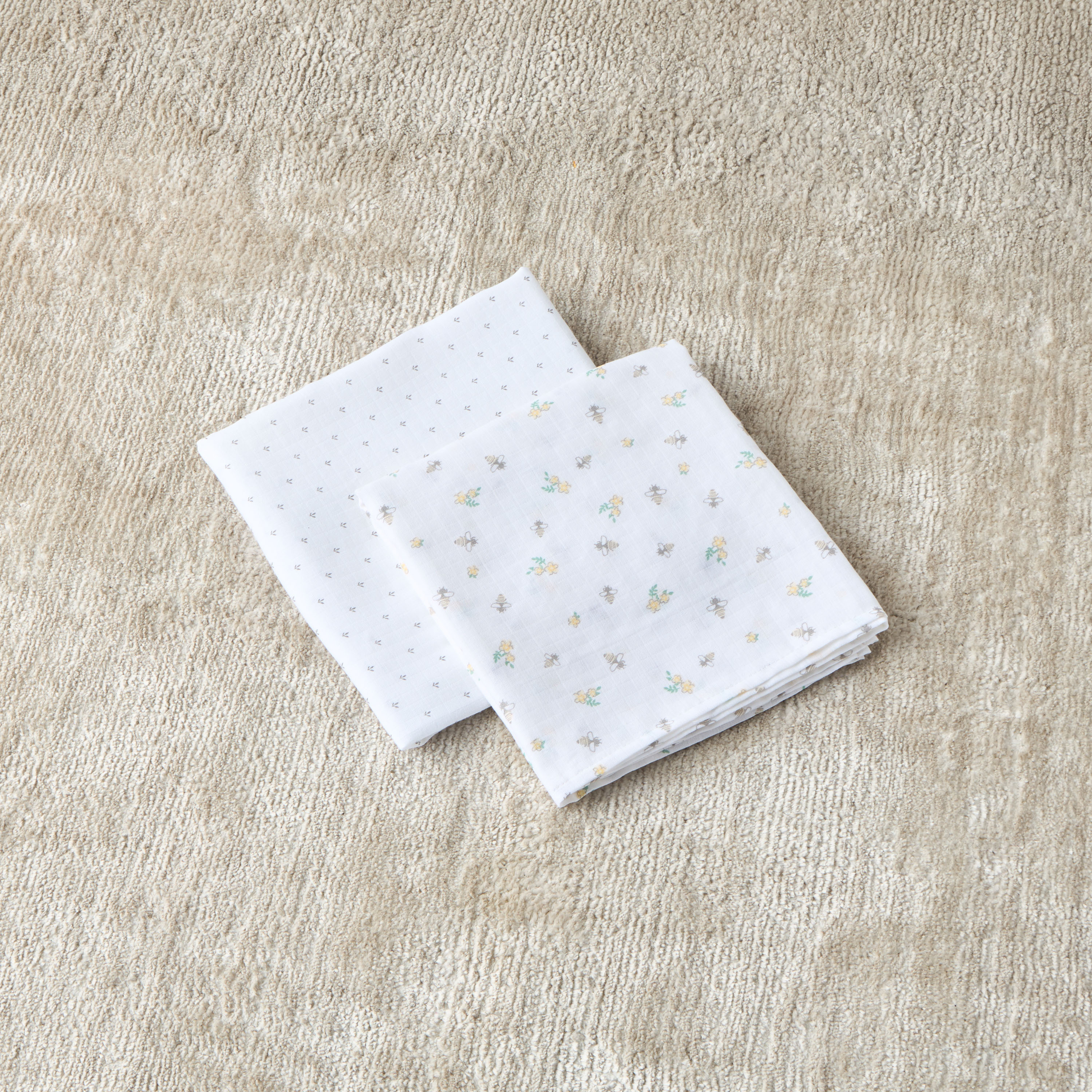 Juniors 2-Piece Printed Muslin Blanket Set - 100x100 cm-baby-nursery-blanketsandswaddles-swaddlesandsleepingbags-image-4