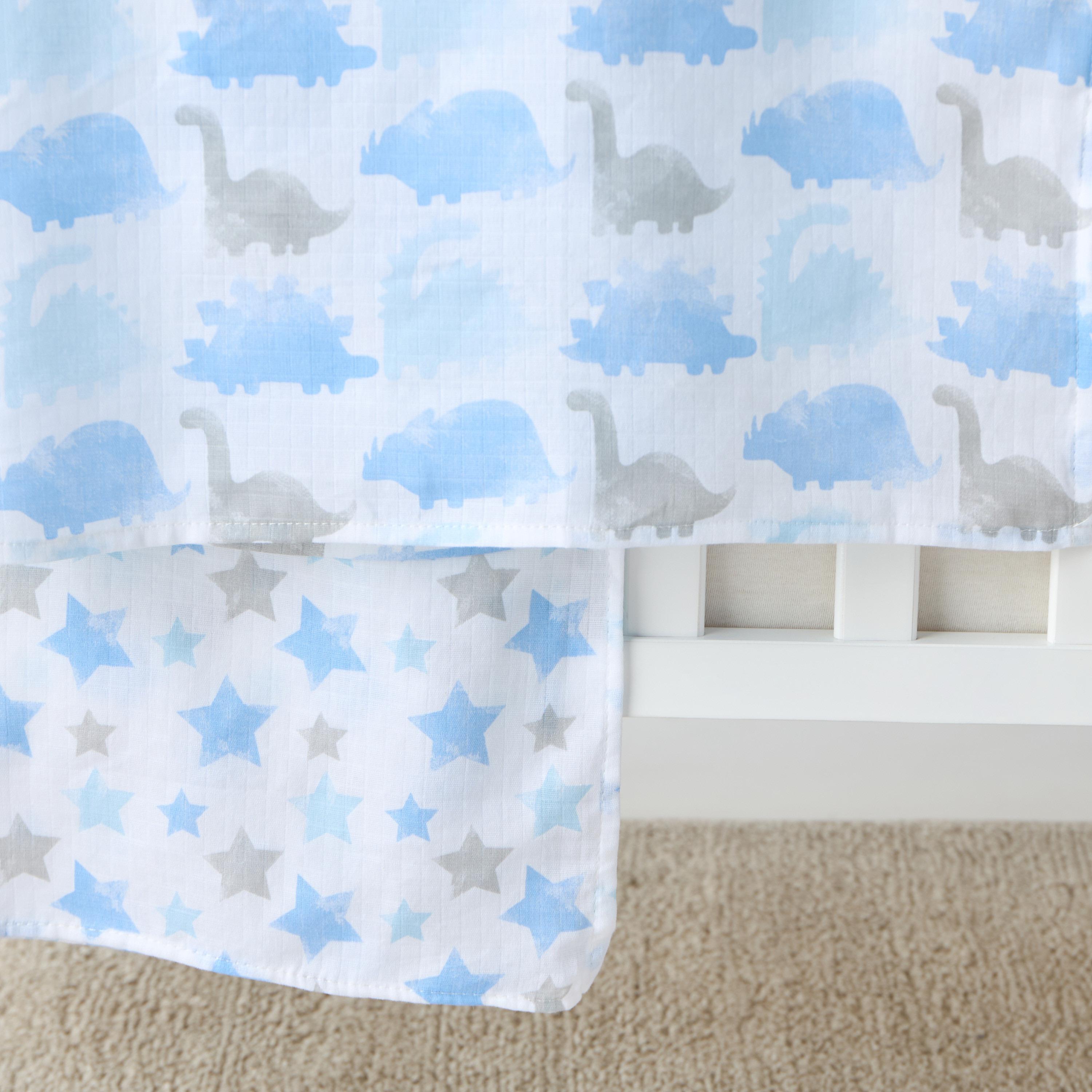 طقم بطانية موسلين بطبعات قطعتين من جونيورز- 100×100 سم-baby-nursery-blanketsandswaddles-swaddlesandsleepingbags-image-2