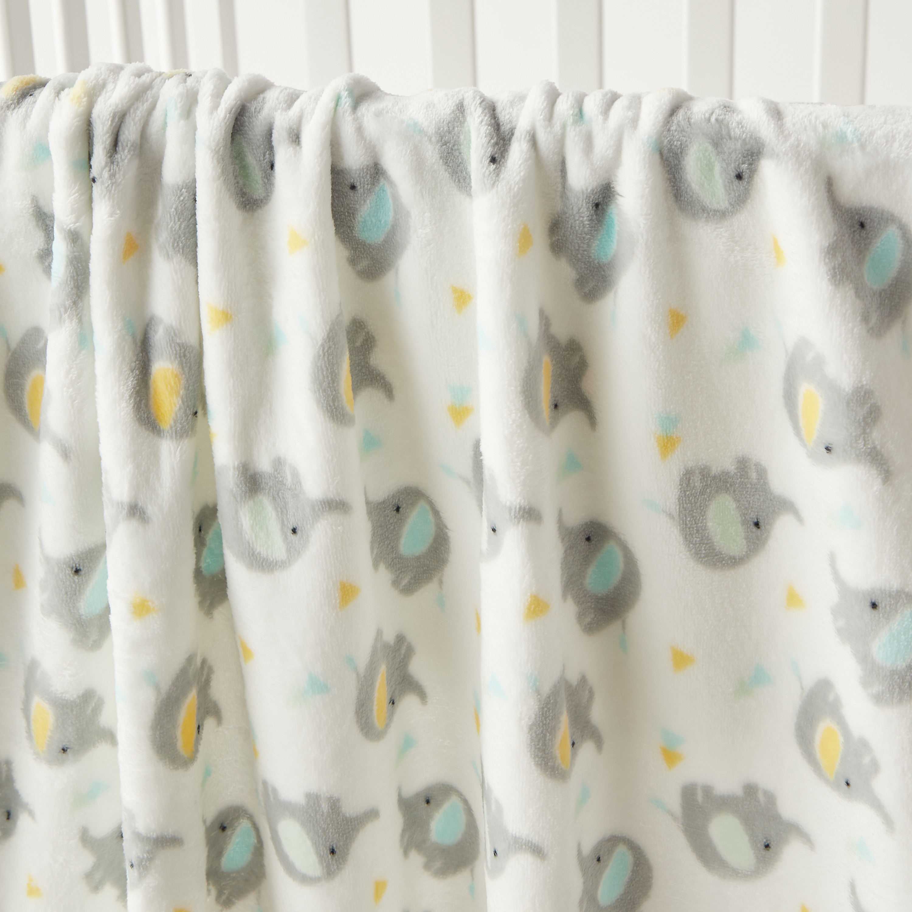 Juniors All-Over Elephant Print Blanket with Soft Toy - 75x90 cm-baby-nursery-blanketsandswaddles-blanketsandquilts-image-2