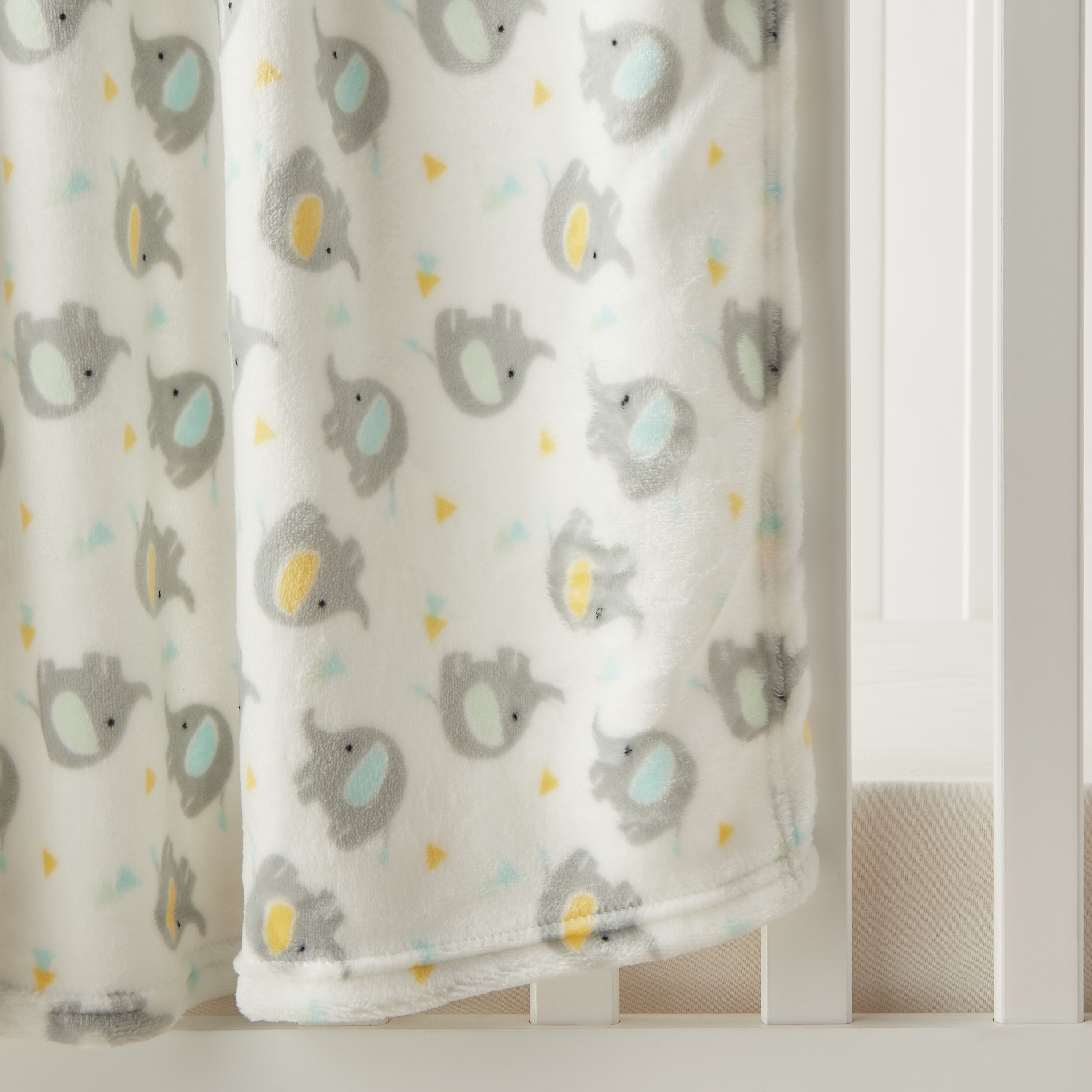 Juniors All-Over Elephant Print Blanket with Soft Toy - 75x90 cm-baby-nursery-blanketsandswaddles-blanketsandquilts-image-3