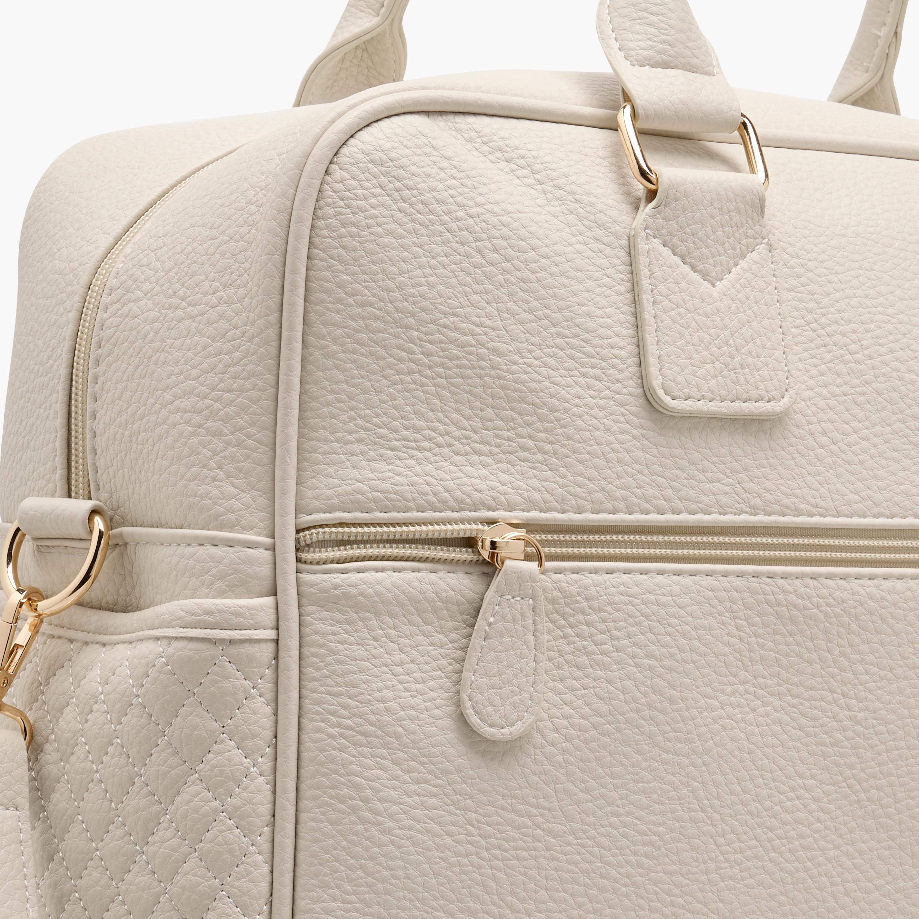 Giggles Quilted Diaper Bag with Zip Closure and Double Handle-baby-diapering-diaperbags-image-12