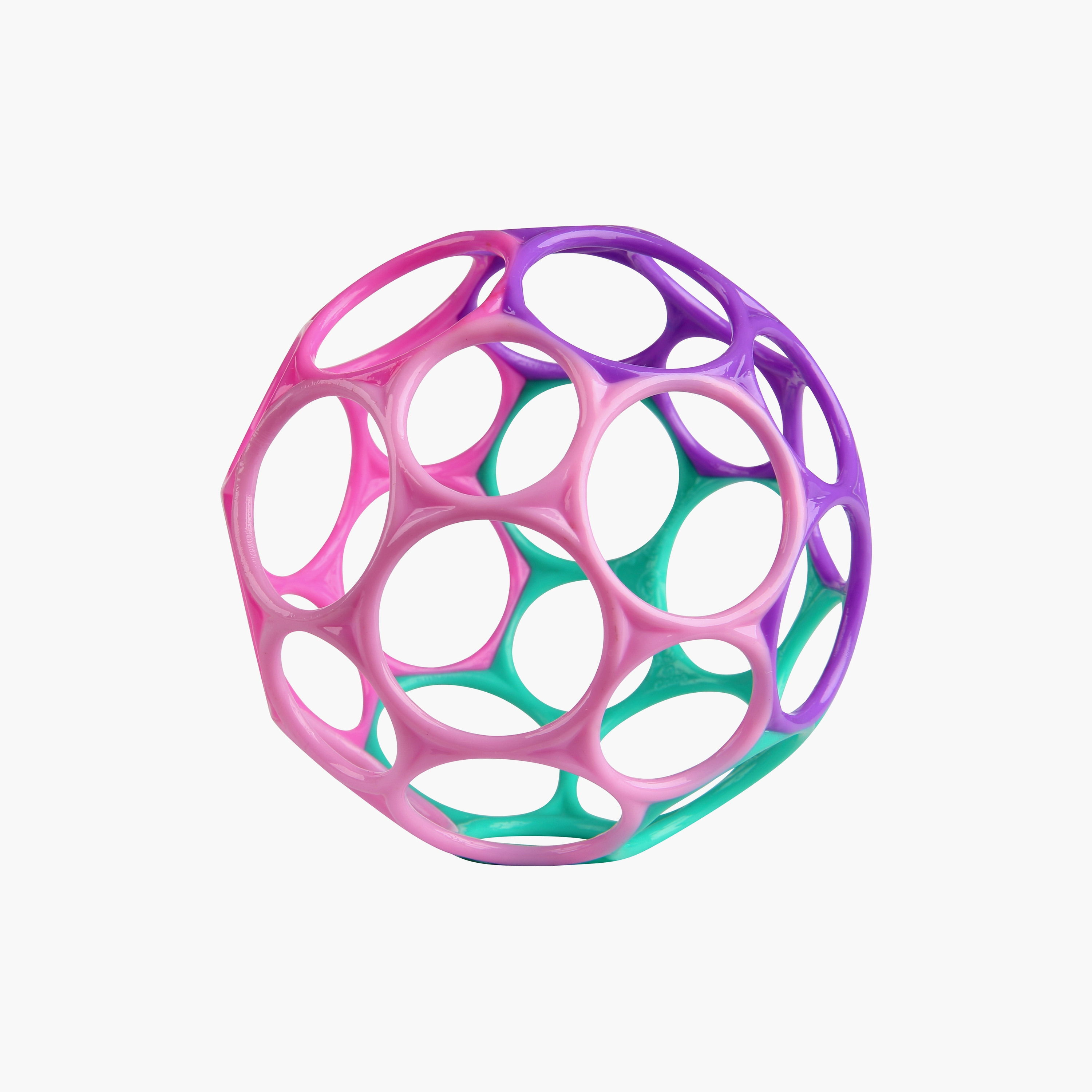Bright Starts Oball Classic Easy-Grasp Toy, Pink & Purple-toys-babyandtoddlertoys-rattlesandteethers-image-1