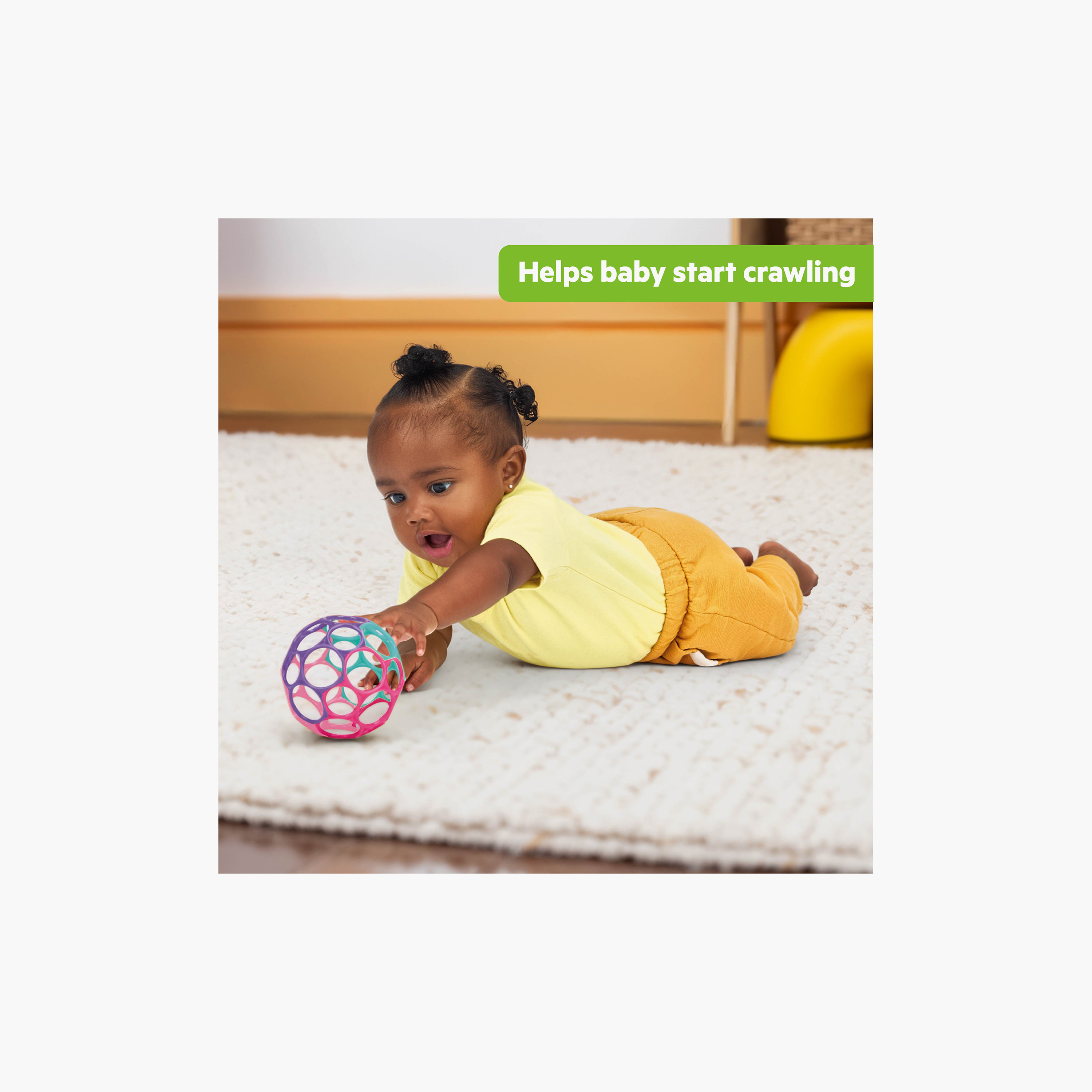 Bright Starts Oball Classic Easy-Grasp Toy, Pink & Purple-toys-babyandtoddlertoys-rattlesandteethers-image-4