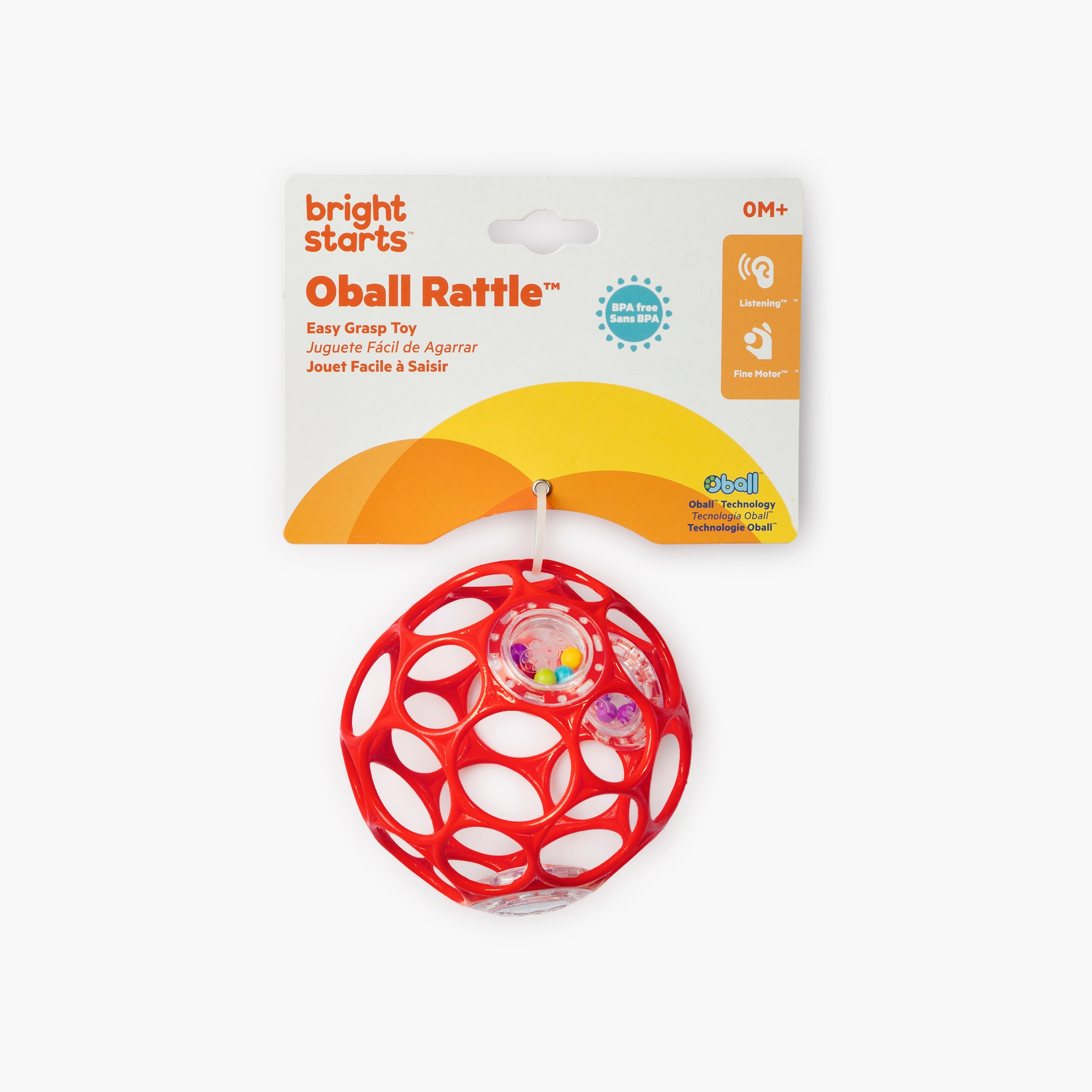 Bright Starts Oball Rattle Easy-Grasp Toy-toys-babyandtoddlertoys-rattlesandteethers-image-2