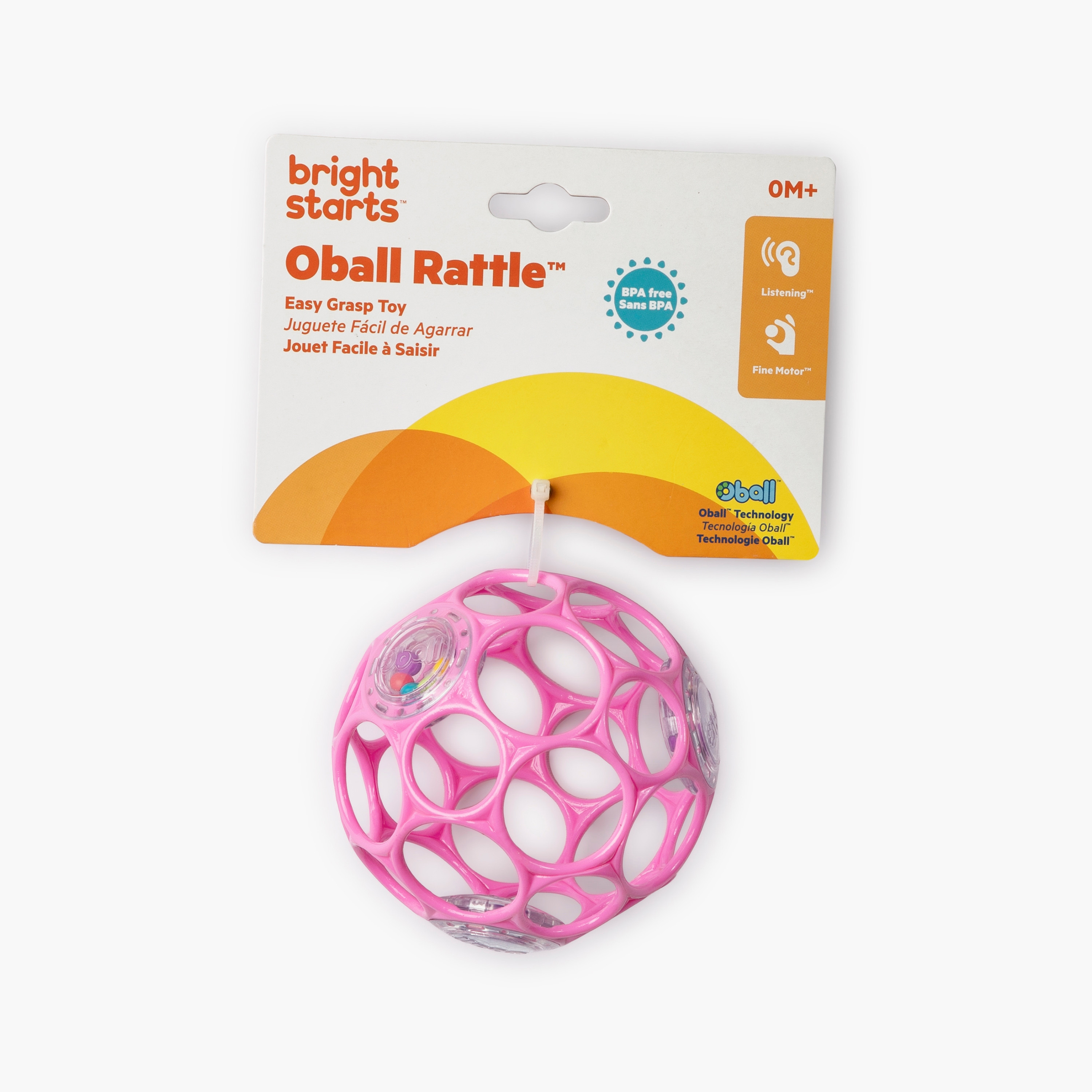 Bright Starts Oball Rattle Easy-Grasp Toy-toys-babyandtoddlertoys-rattlesandteethers-image-2