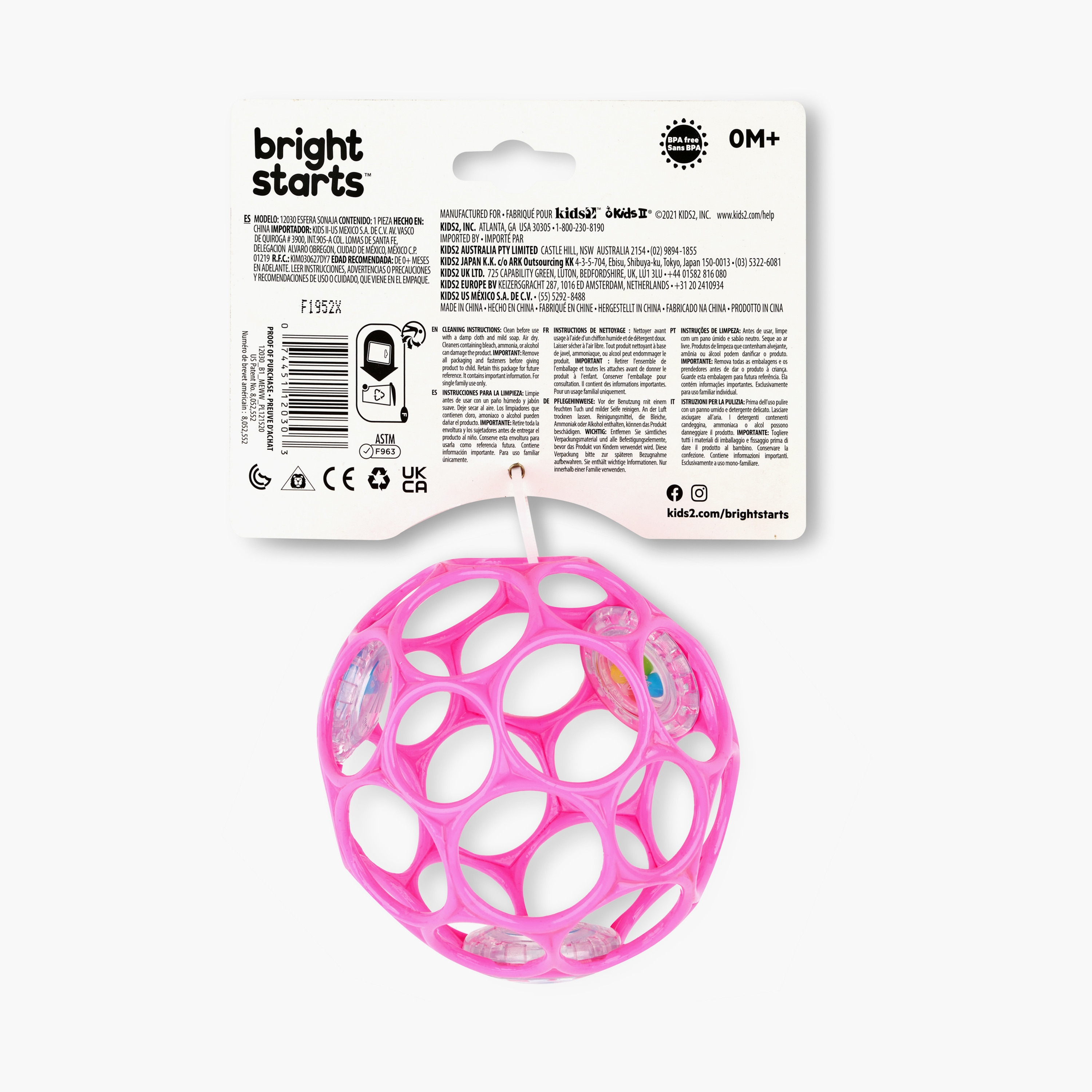 Bright Starts Oball Rattle Easy-Grasp Toy-toys-babyandtoddlertoys-rattlesandteethers-image-3