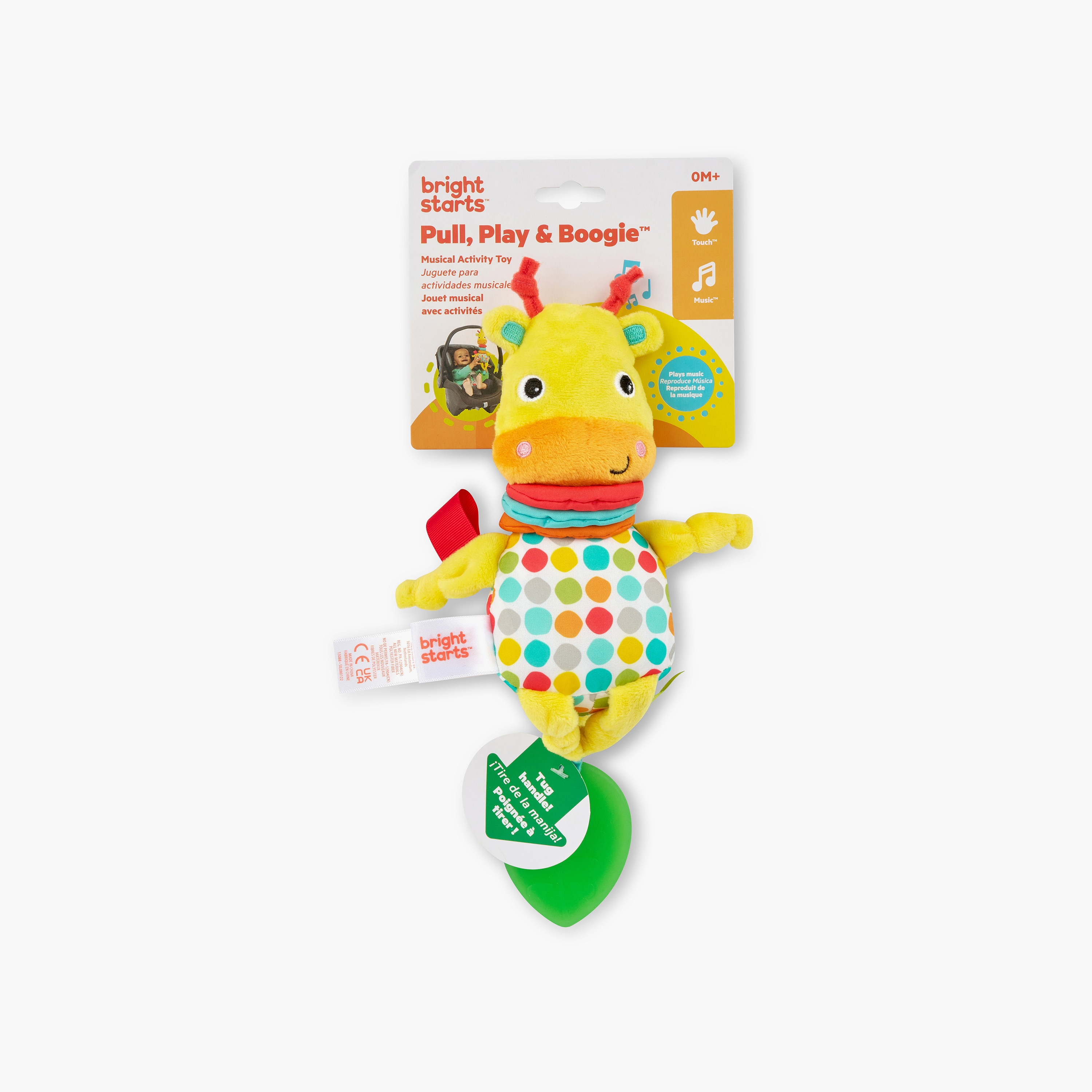 لعبة الأنشطة الموسيقية بول، بلاي ان بووجي من برايت ستارتس، زرافة-toys-babyandtoddlertoys-strollertoys-image-2