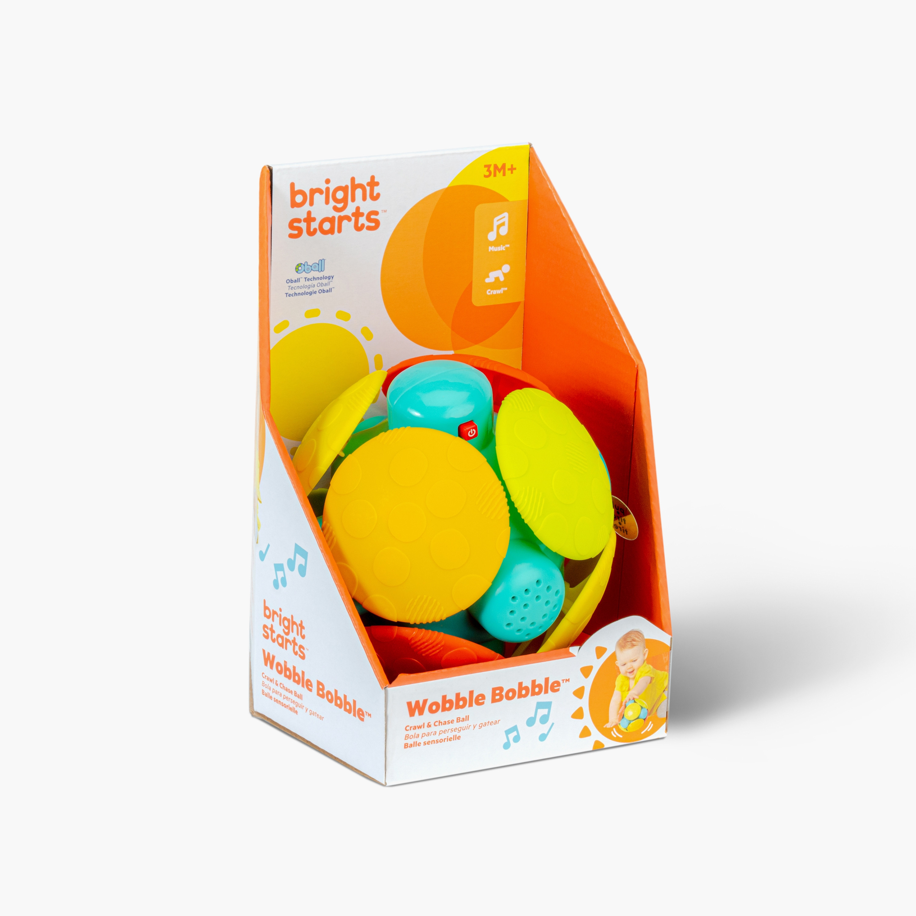 Bright Starts Wobble Bobble Crawl & Chase Ball-toys-babyandtoddlertoys-rattlesandteethers-image-3