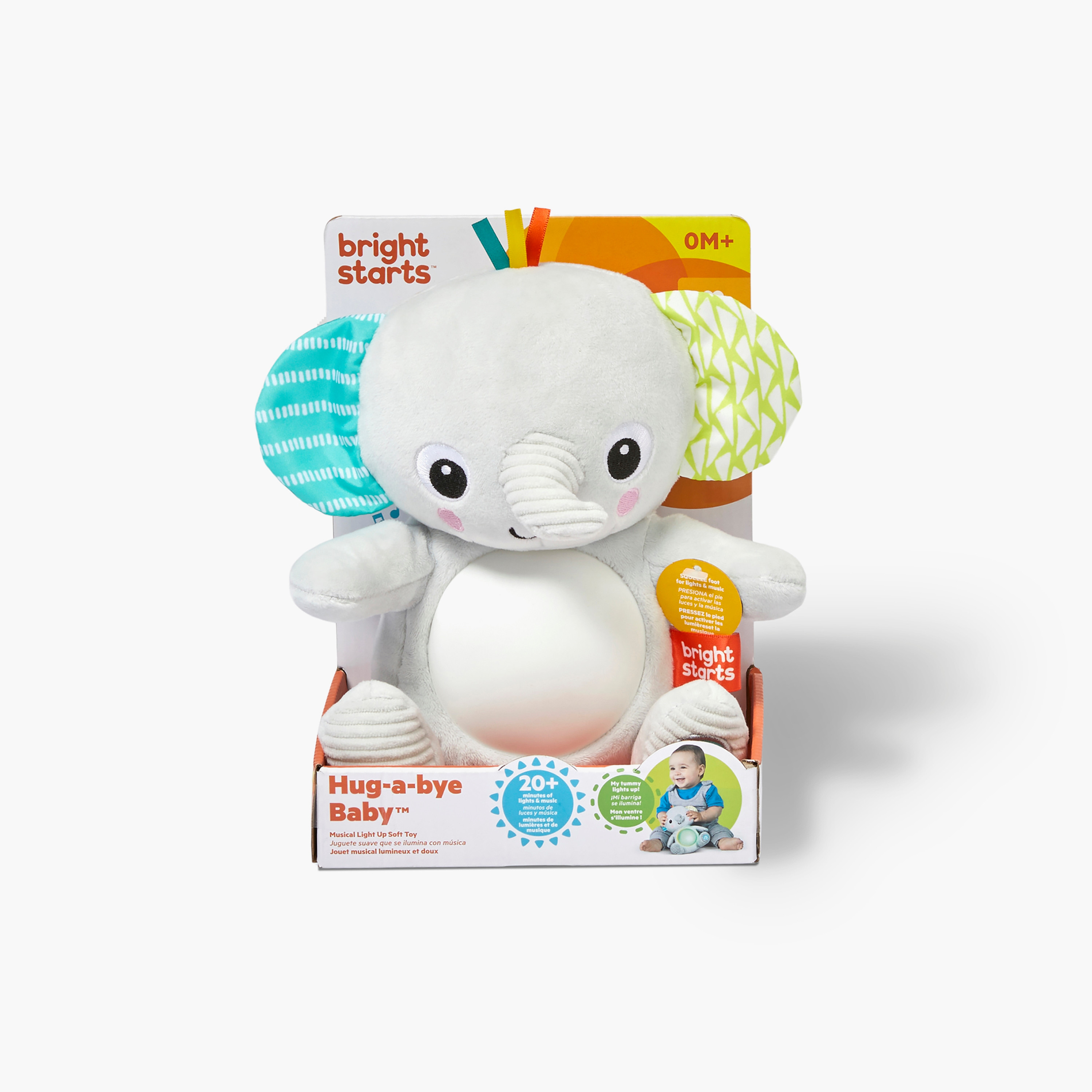 Bright Starts Hug-A-Bye Baby Musical Light Up Soft Toy​-toys-babyandtoddlertoys-lightsandmusicaltoys-image-2