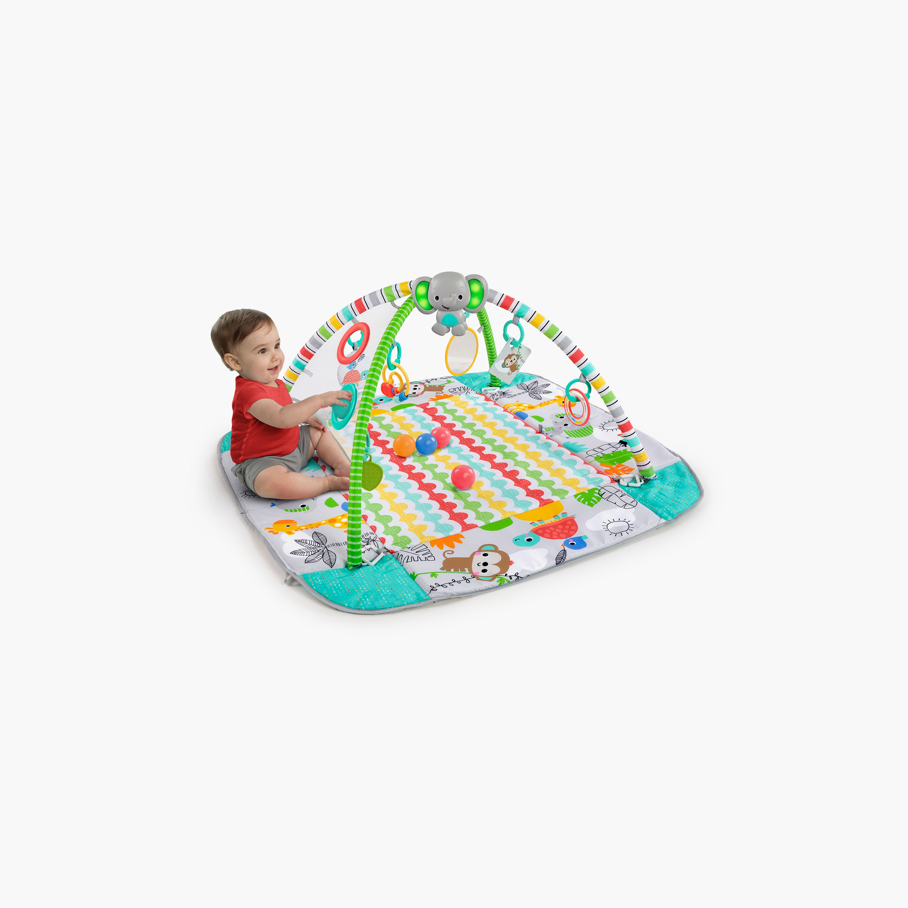 Bright Starts 5-In-1 Your Way Ball Play Activity Gym & Ball Pit, Totally Tropical-baby-infantactivity-playgyms-image-4