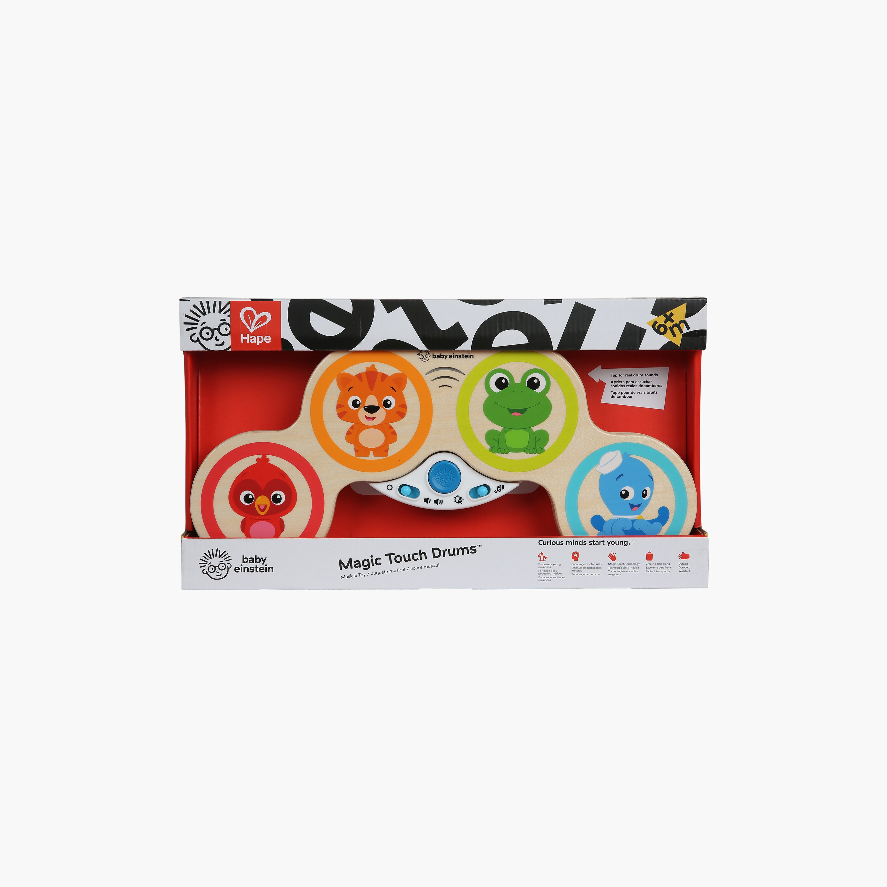 Baby Einstein Magic Touch Drums Wooden Musical Toy-toys-babyandtoddlertoys-lightsandmusicaltoys-image-2