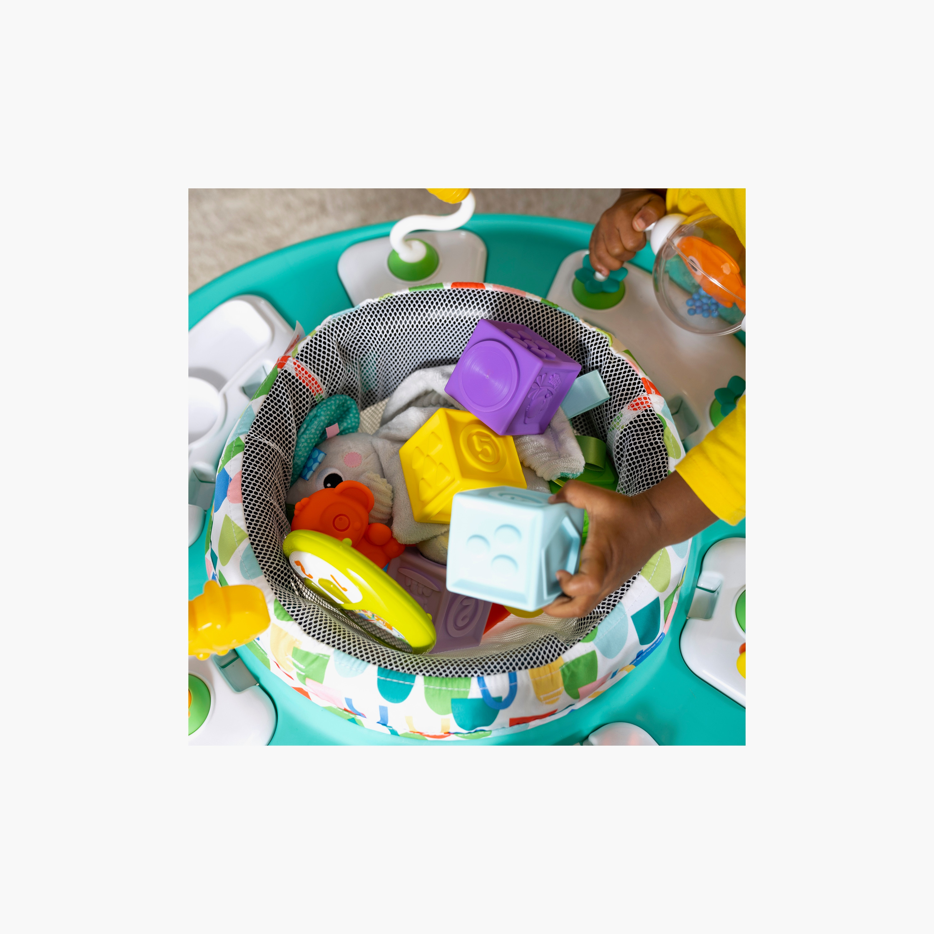 Bright Starts Bounce Bounce Baby 2-In-1 Activity Jumper & Table, Playful Pond-baby-infantactivity-bouncers-image-5