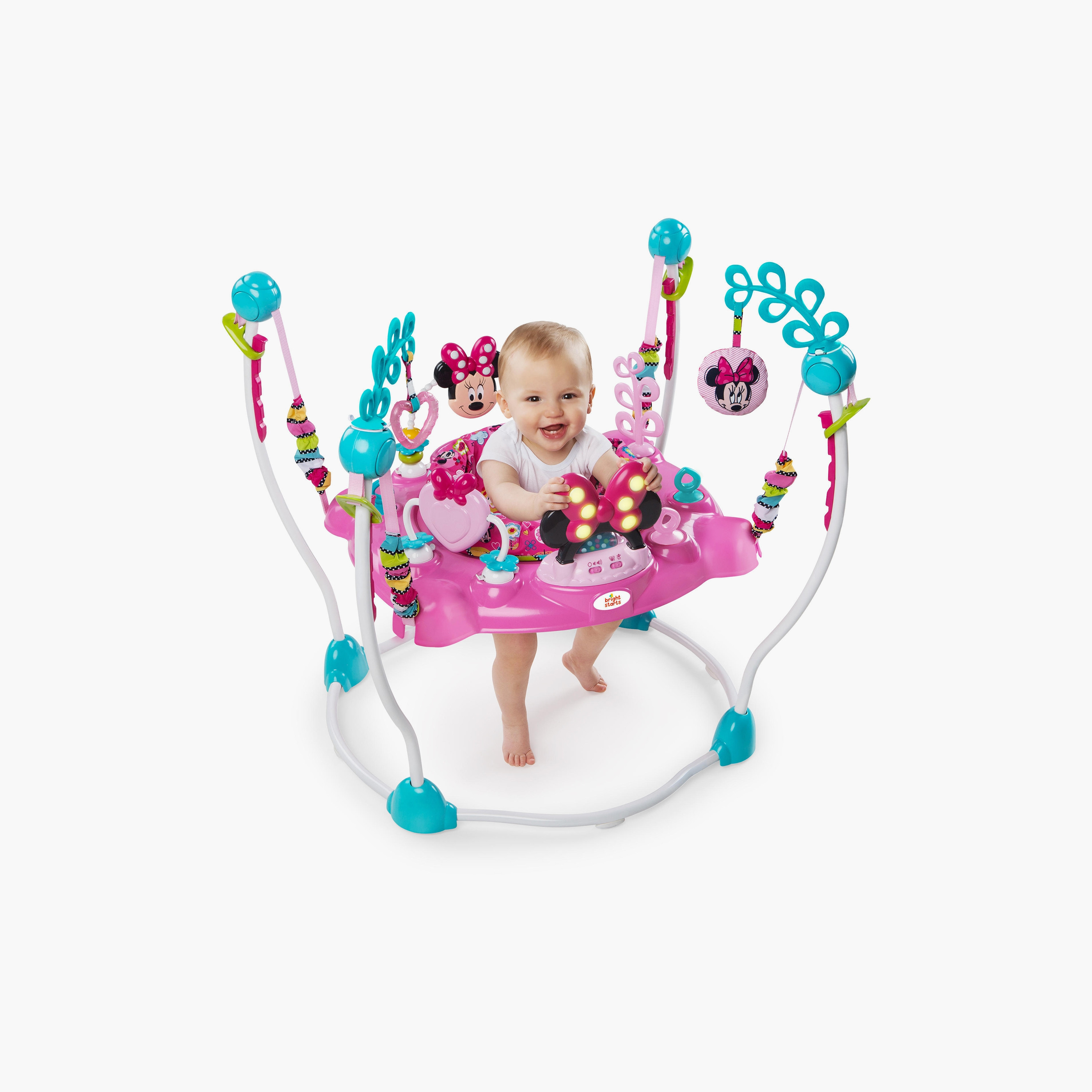 نطاطة وطاولة الأنشطة سبرينج آند سبراوت 2 في 1  من برايت ستارتس، فيرست فورست-baby-infantactivity-bouncers-image-2