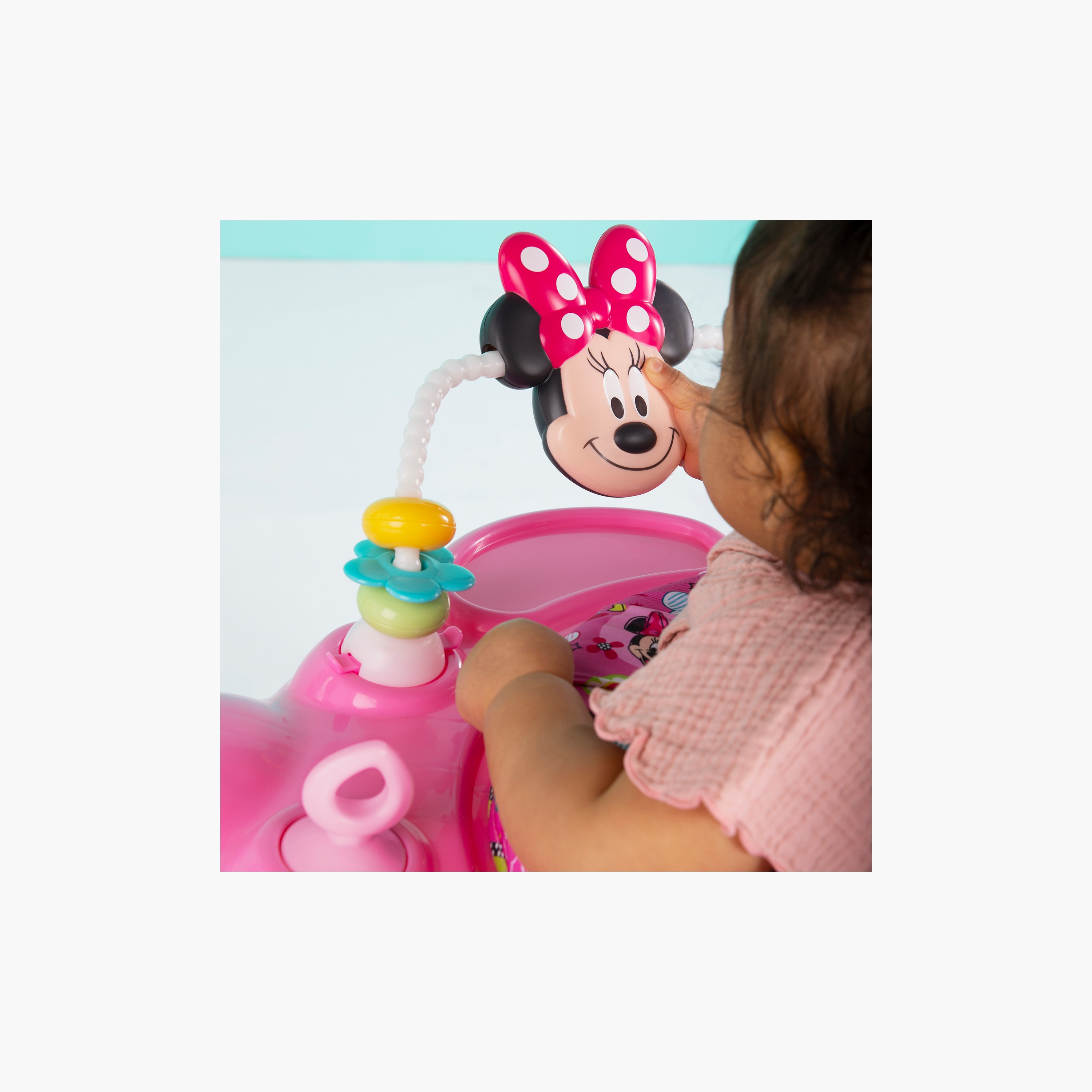 نطاطة وطاولة الأنشطة سبرينج آند سبراوت 2 في 1  من برايت ستارتس، فيرست فورست-baby-infantactivity-bouncers-image-3