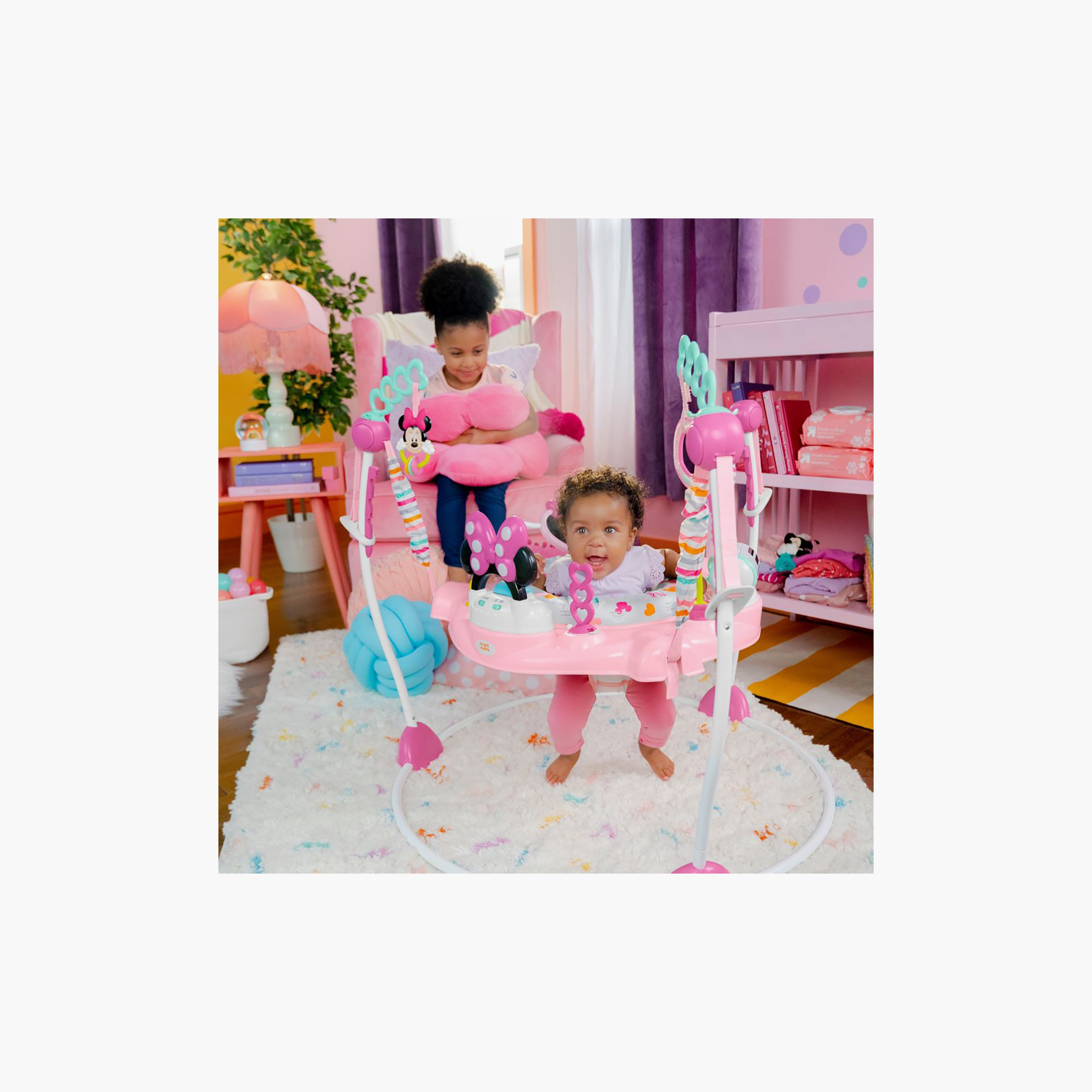 نطاطة الأنشطة ميني ماوس فور إيفر بيستيز من برايت ستارتس-baby-infantactivity-bouncers-image-3