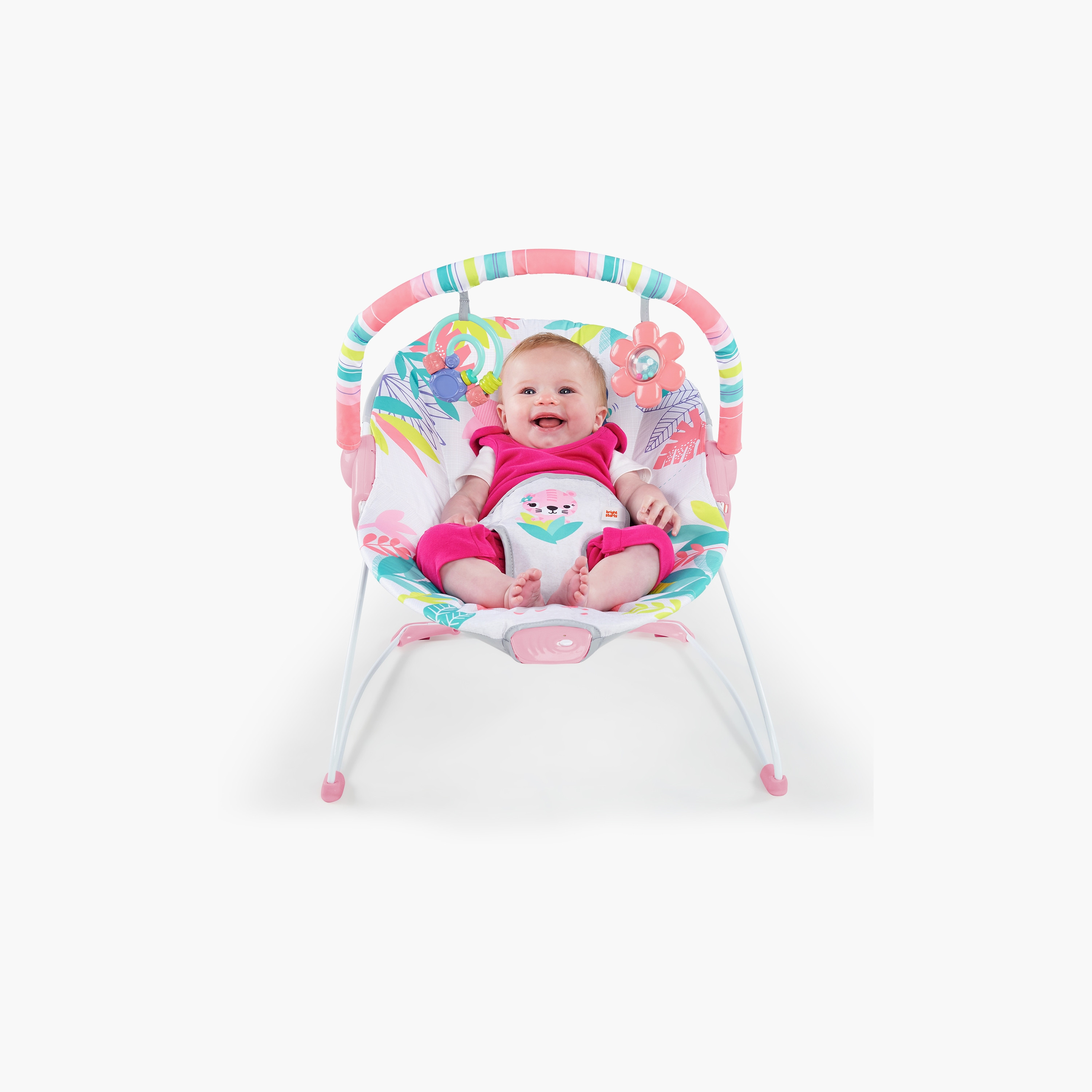 كرسي هزاز فلامينجو فايبس من برايت ستارتس-baby-infantactivity-bouncers-image-4
