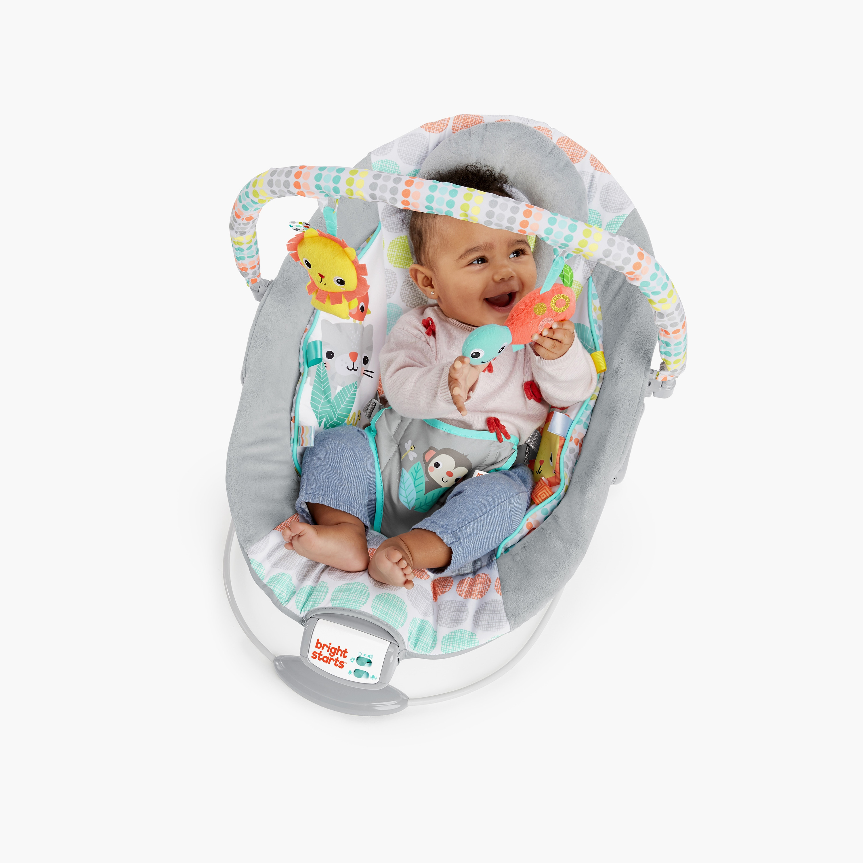 Bright Starts Whimsical Wild Comfy Bouncer-baby-infantactivity-bouncers-image-2