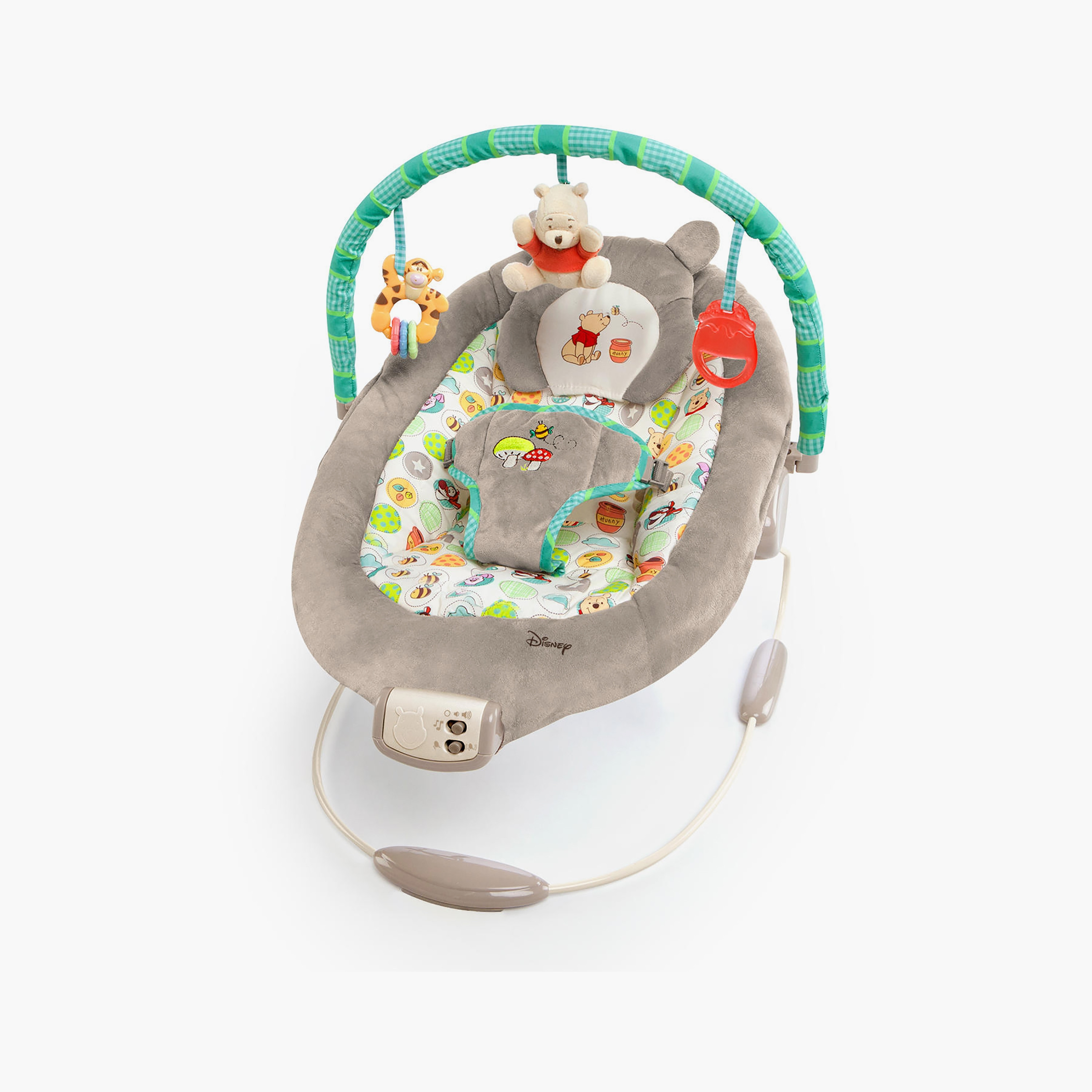  كرسي هزاز ويني ذا بوه دوتس وهوني بوتس من برايت ستارتس-baby-infantactivity-bouncers-image-1
