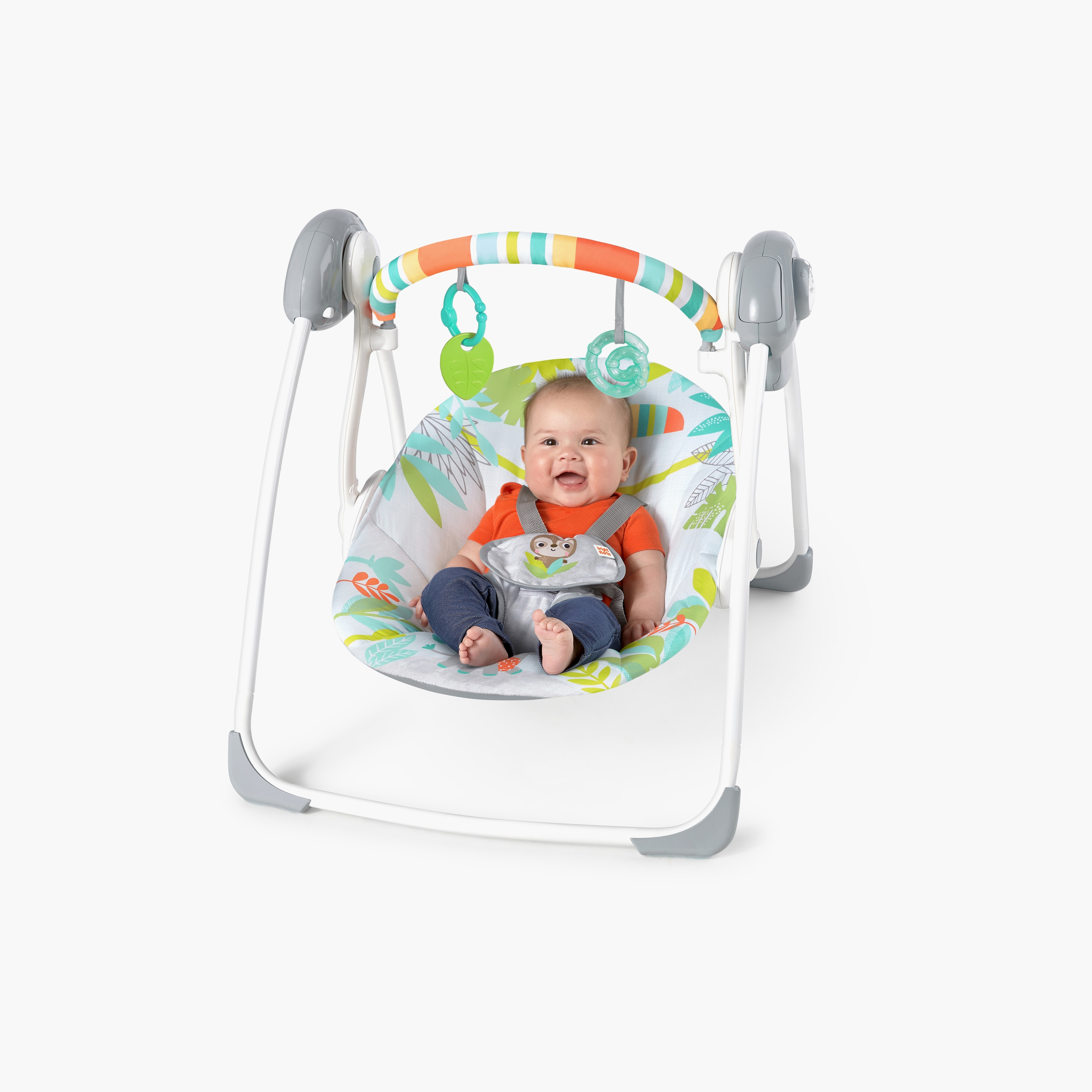 أرجوحة محمولة راينفورست فايبز من برايت ستارتس-toys-outdoor-slidesandswings-image-3