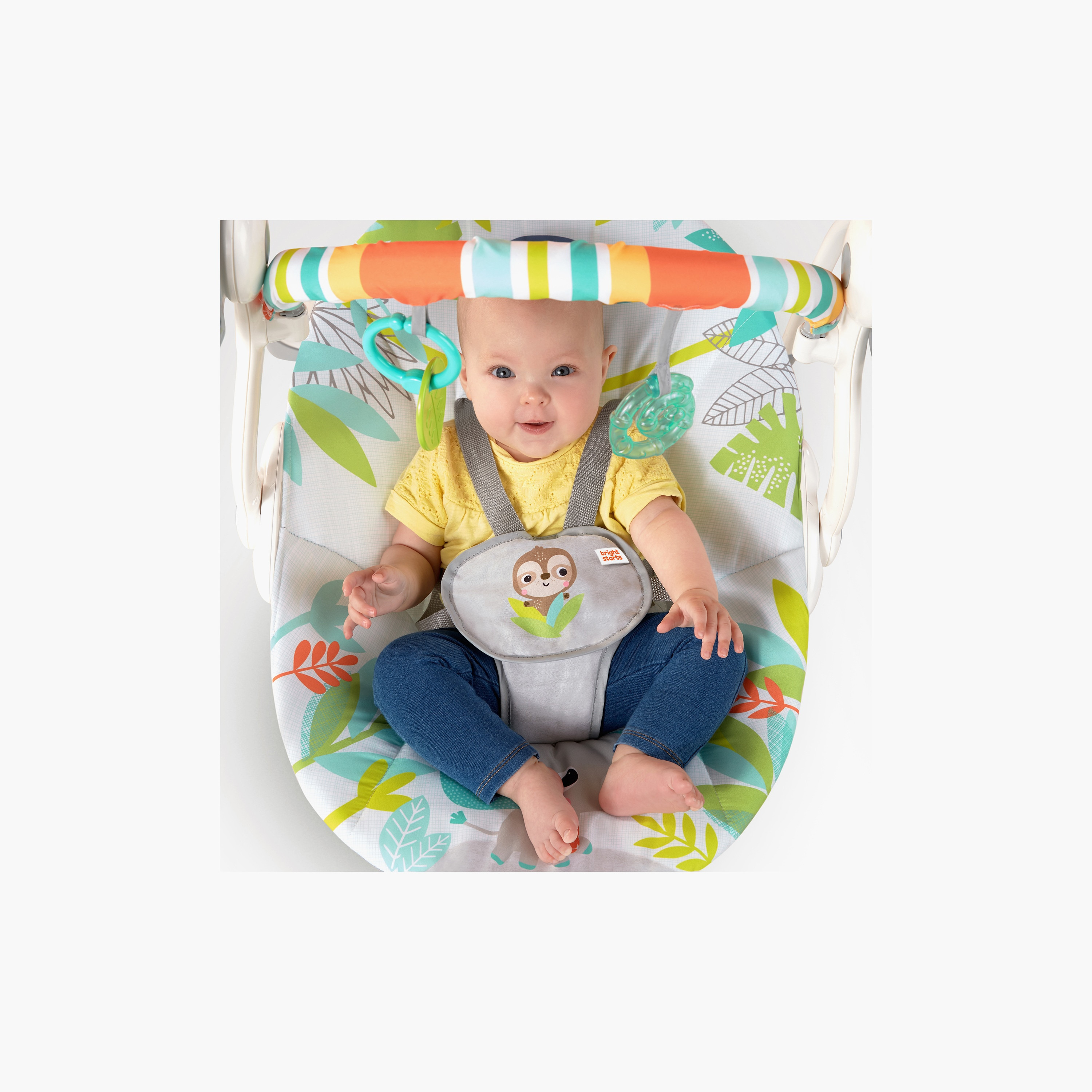 أرجوحة محمولة راينفورست فايبز من برايت ستارتس-toys-outdoor-slidesandswings-image-4