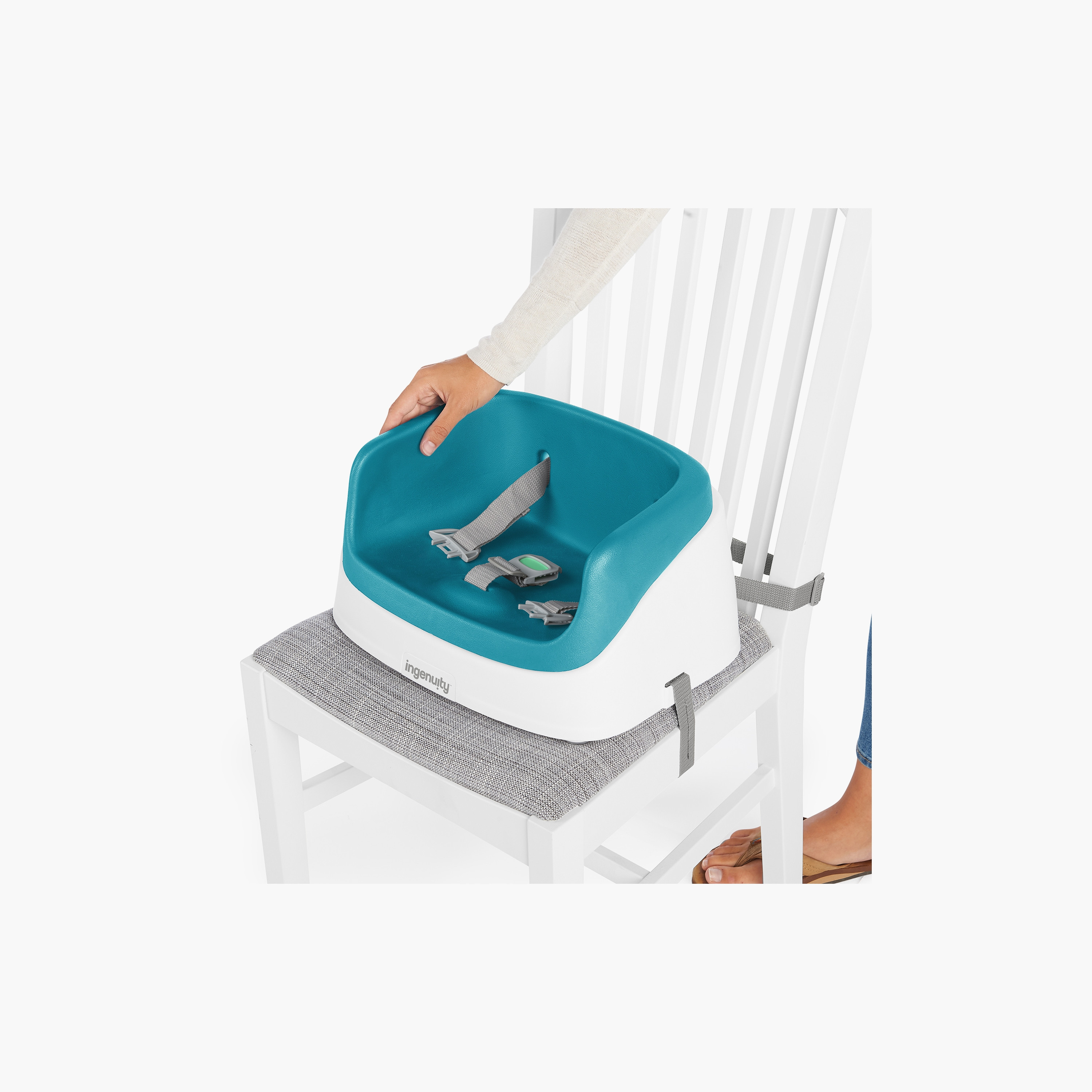 Ingenuity Smartclean Toddler Booster, Peacock Blue-baby-feeding-highchairsandboosters-image-2