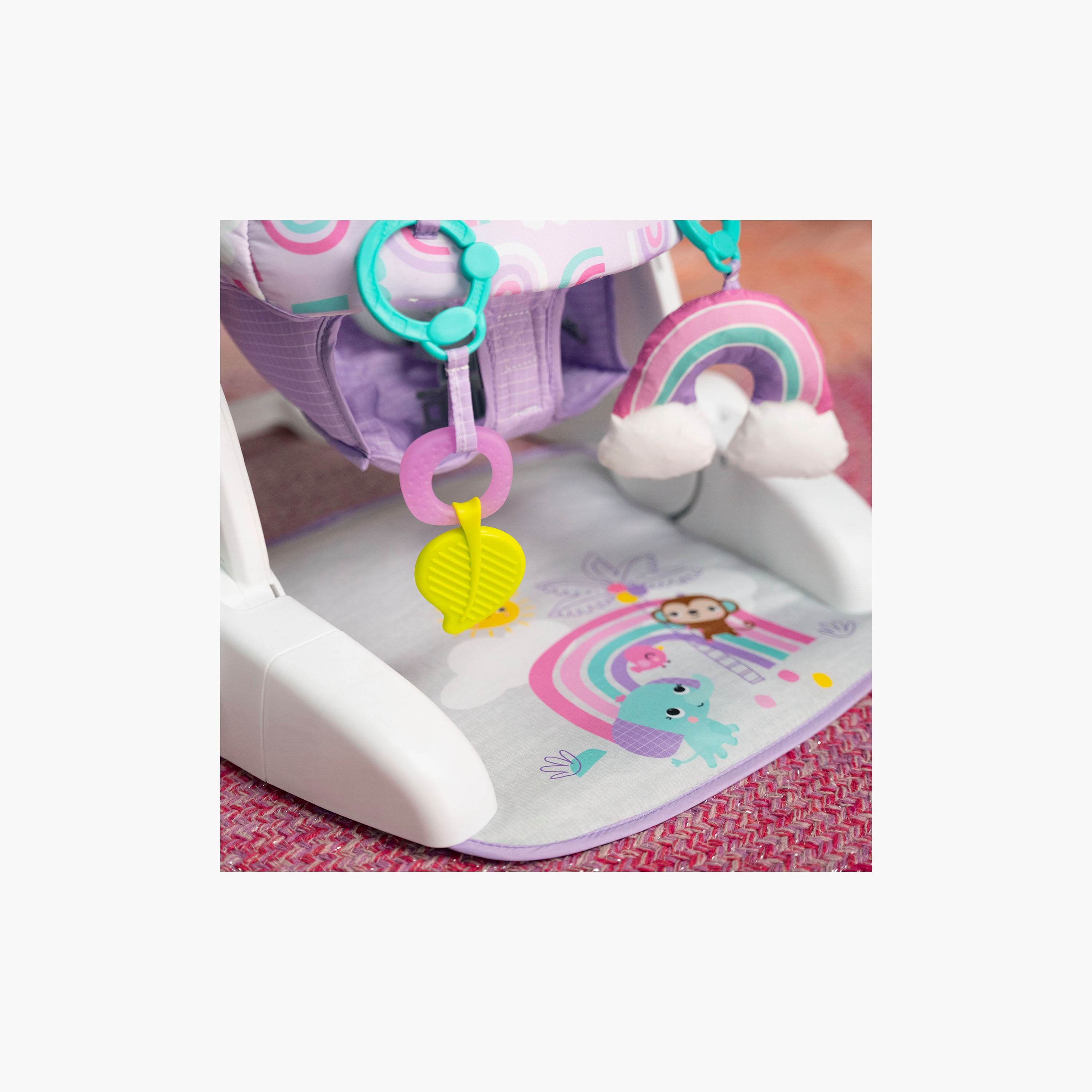 مقعد أرضي سيت-أب جيجل ستيشن 2 في 1 من برايت ستارتس، بيربيل بارادايس-baby-infantactivity-playpensandplaymats-image-5