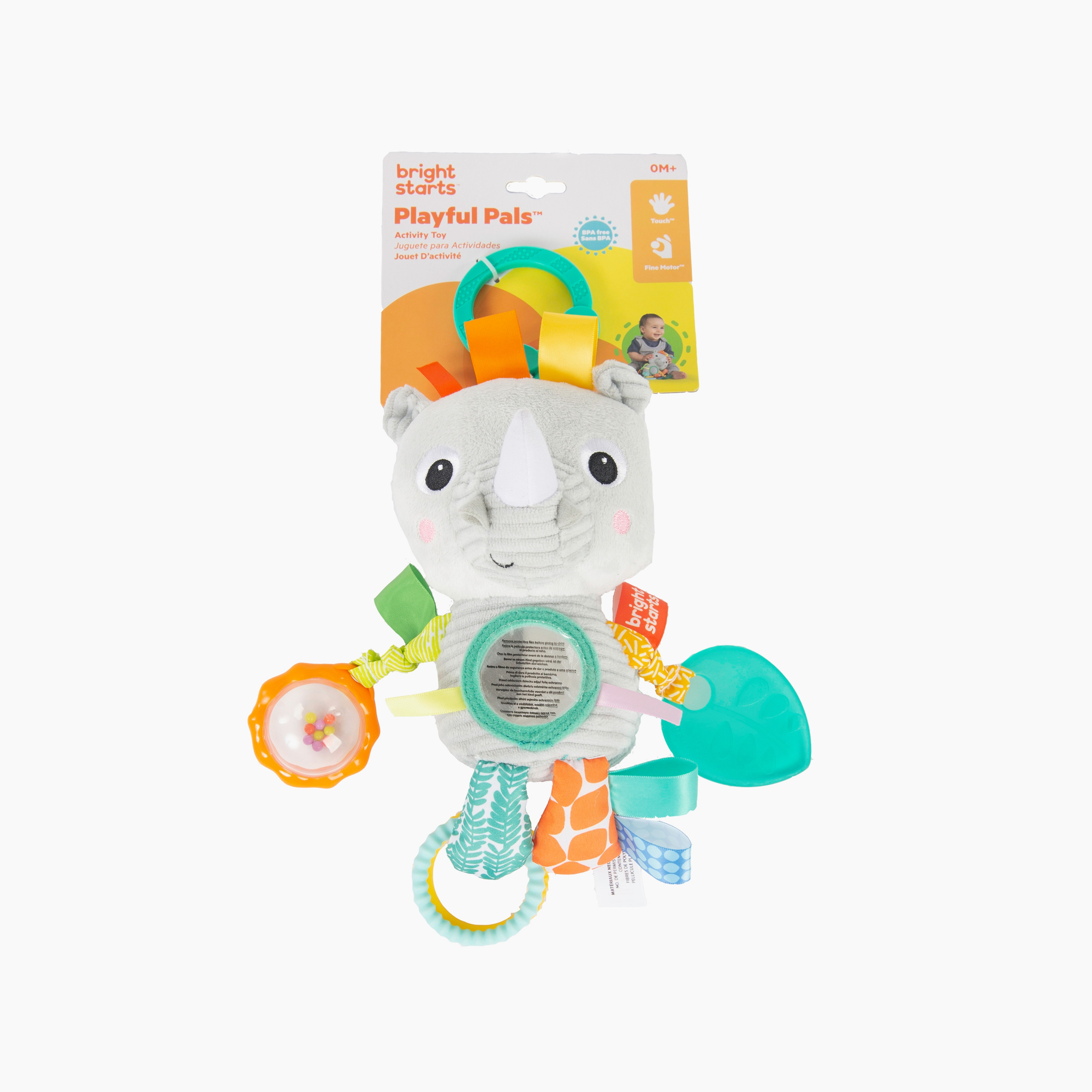 Bright Starts Playful Pals Activity Toy, Rhino-toys-babyandtoddlertoys-strollertoys-image-2