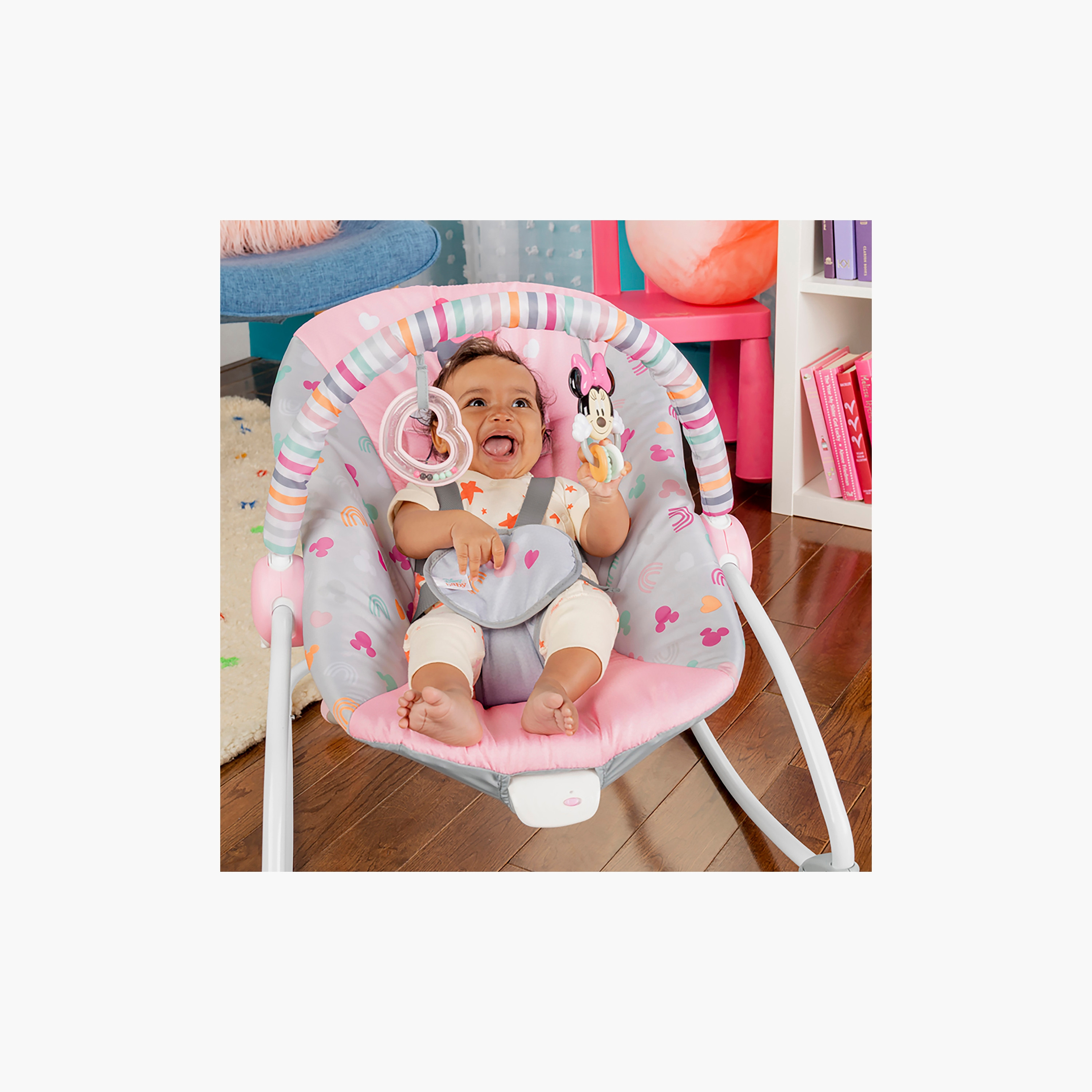 كرسي هزاز ميكي ماوس فورايفر بيستيز من برايت ستارتس-baby-infantactivity-image-4