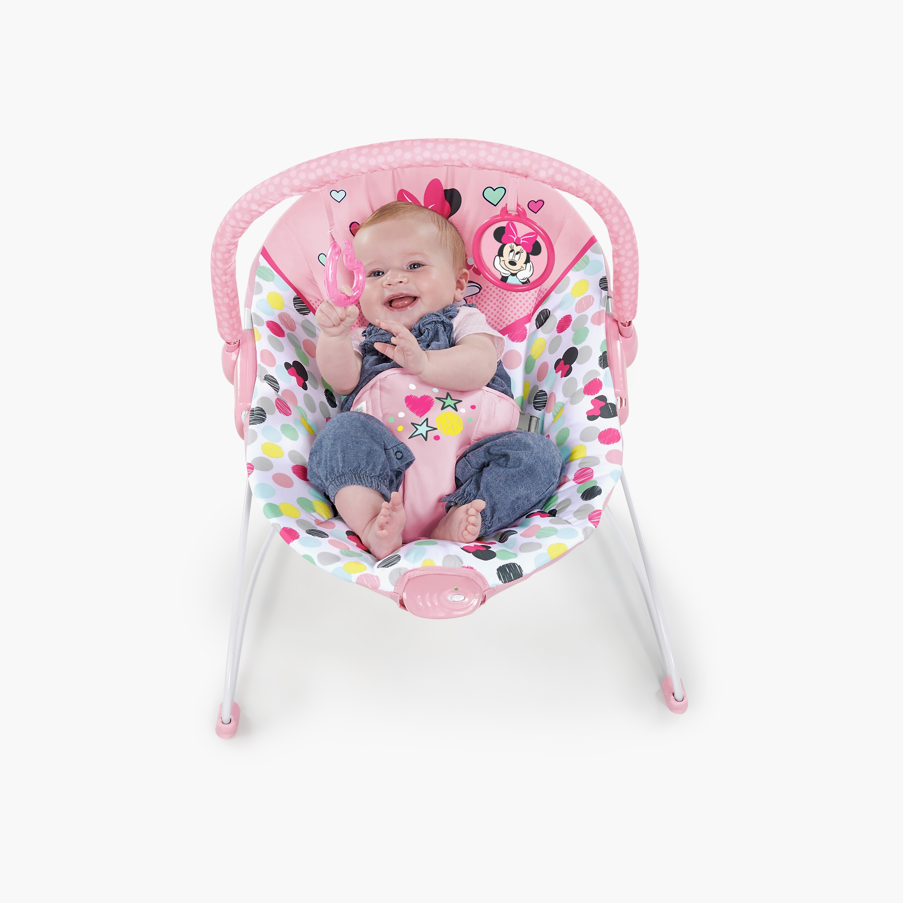 كرسي هزاز يهتز ميني ماوس سبوتي دوتي من برايت ستارتس-baby-infantactivity-bouncers-image-4
