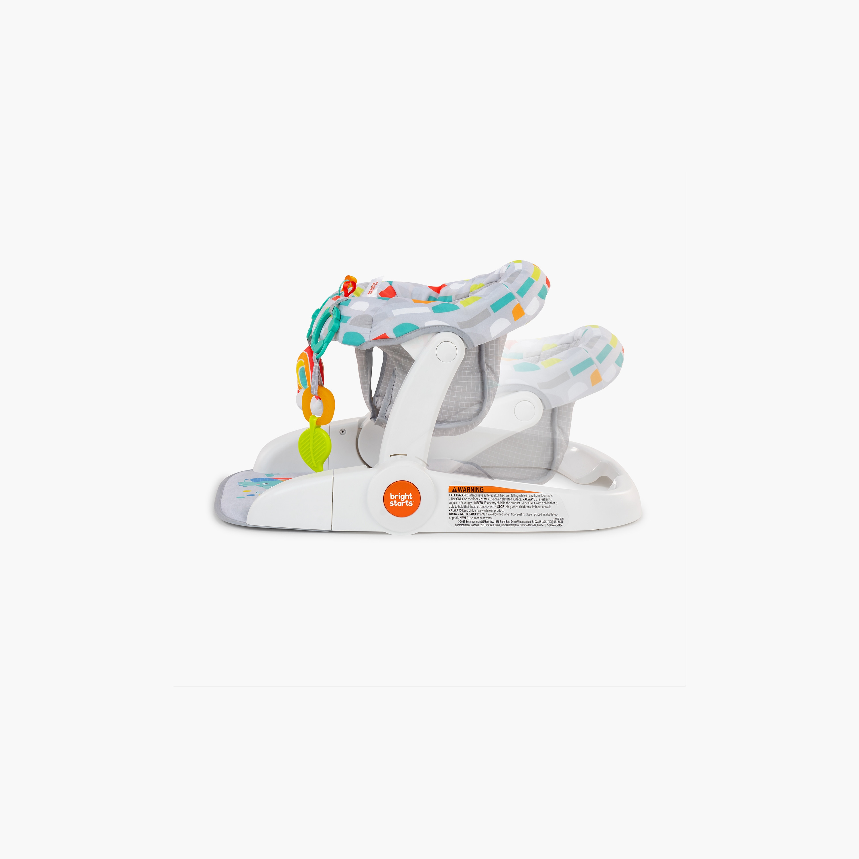 Bright Starts Giggle Station 2-In-1 Sit-Up Floor Seat, Playful Paradise-baby-infantactivity-playpensandplaymats-image-2
