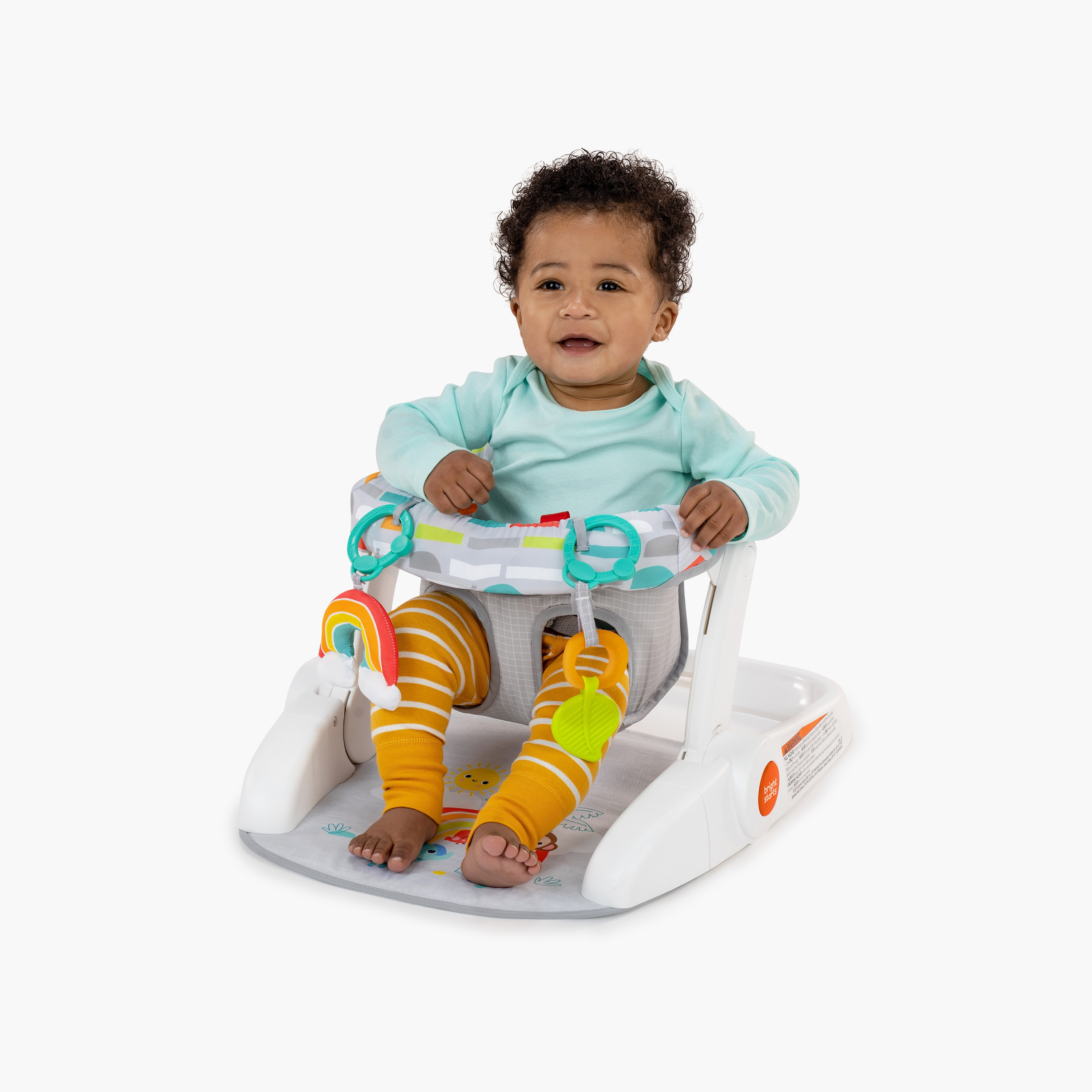 Bright Starts Giggle Station 2-In-1 Sit-Up Floor Seat, Playful Paradise-baby-infantactivity-playpensandplaymats-image-3
