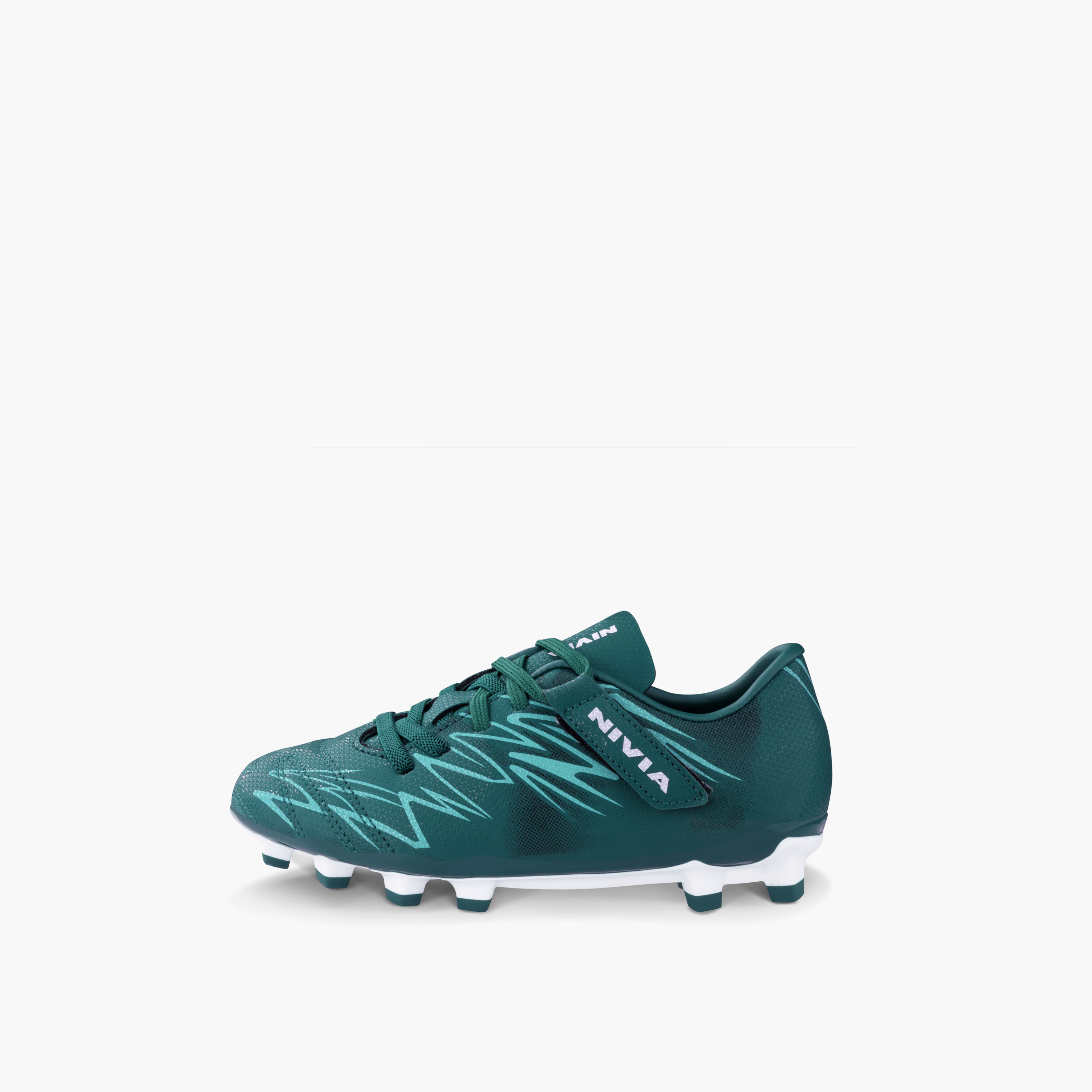 Nivia Kid's Encounter 11 Hook & Loop Football Firm Ground Boots-girls-shoes-sports-image-4