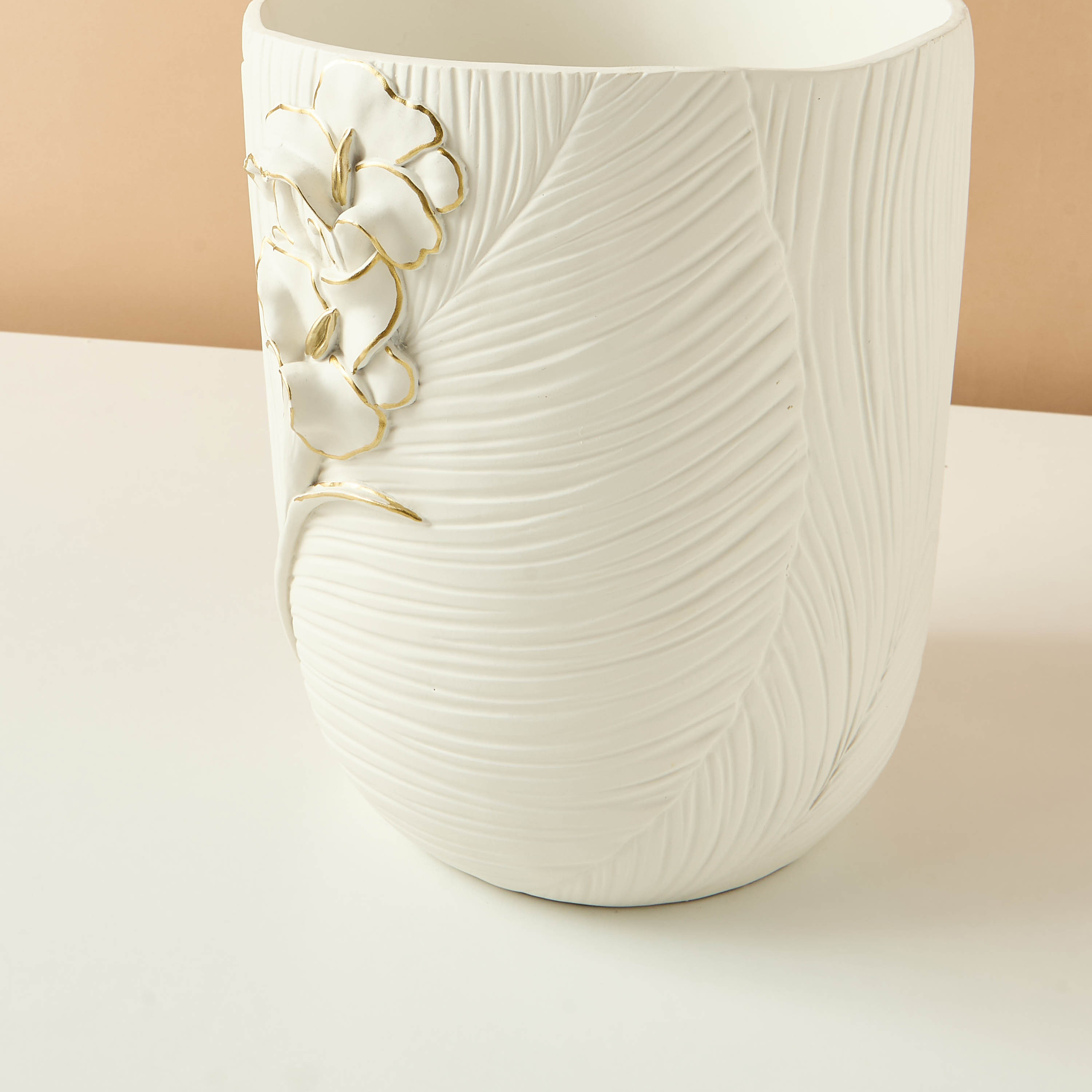 Floral Textured Waste Bin-household-bathandlaundry-wastebinsandaccessories-image-5