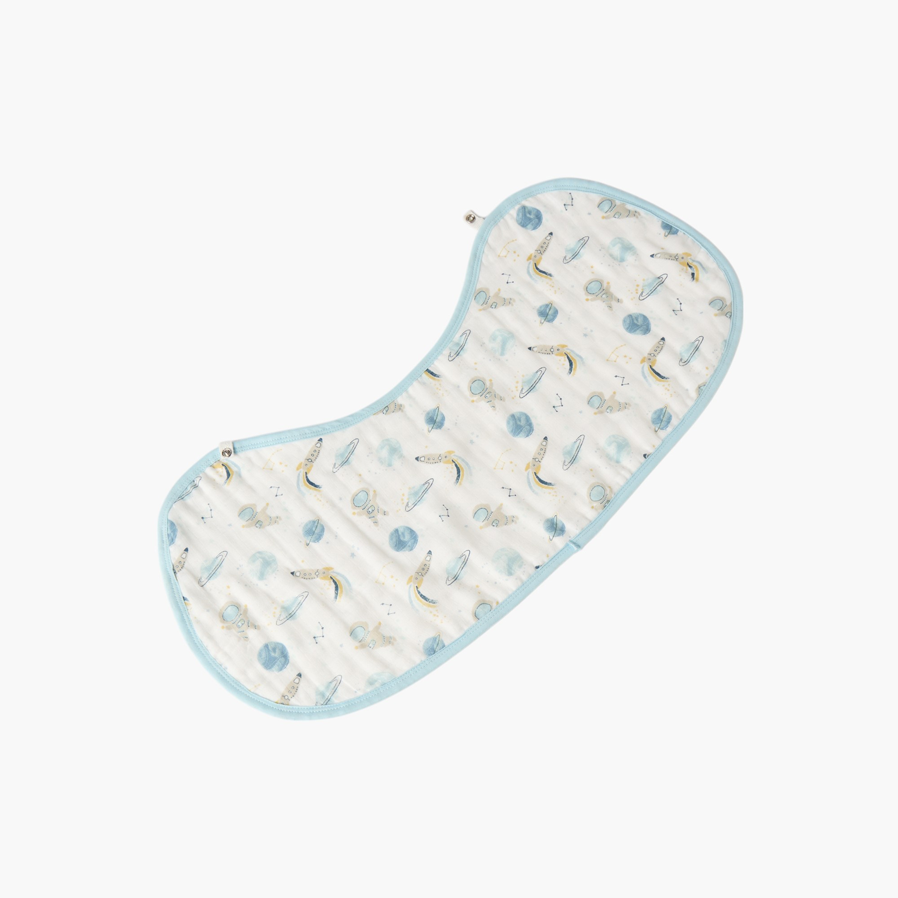 مريلة خيزران موسلين بزر إغلاق كبّاس وطبعات فضاء من جيجلز-baby-feeding-bibs-image-2