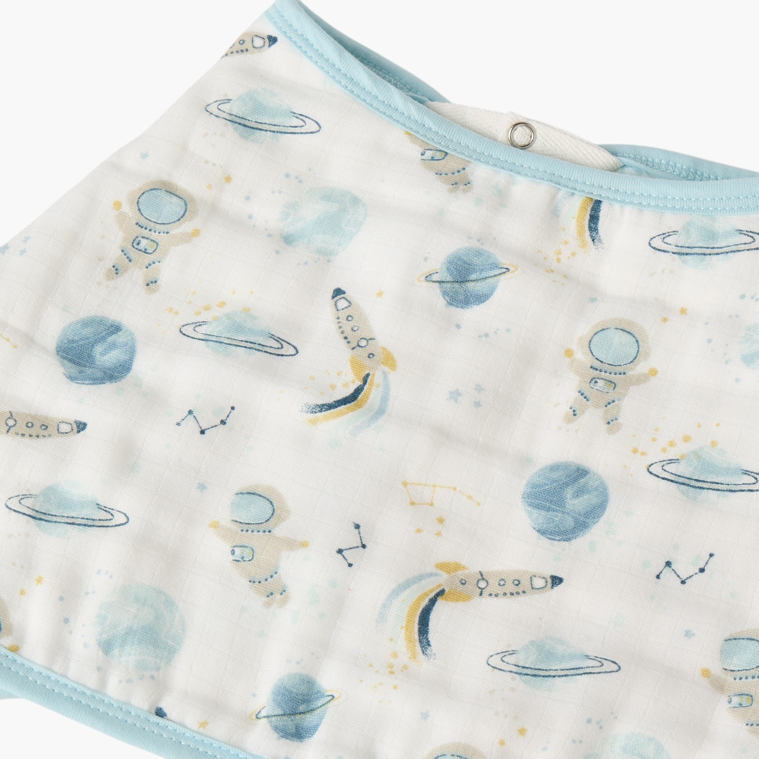 مريلة خيزران موسلين بزر إغلاق كبّاس وطبعات فضاء من جيجلز-baby-feeding-bibs-image-3
