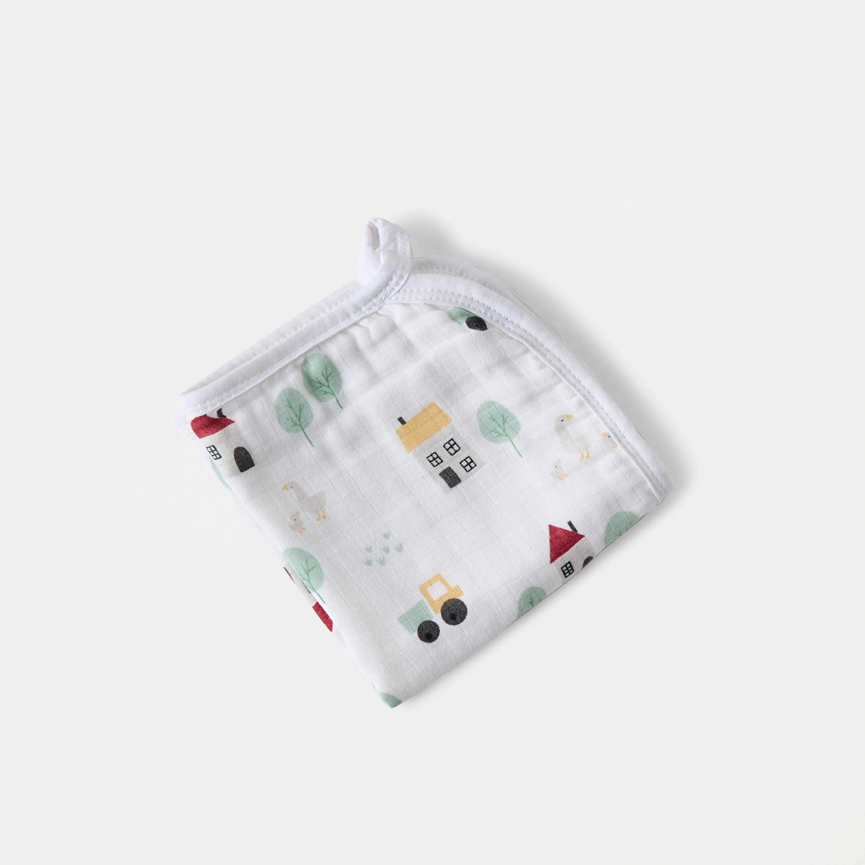 طقم مناشف تنظيف بطبعات 4 قطع من جيجلز - 25x25 سم-baby-bathandcare-towels-image-3