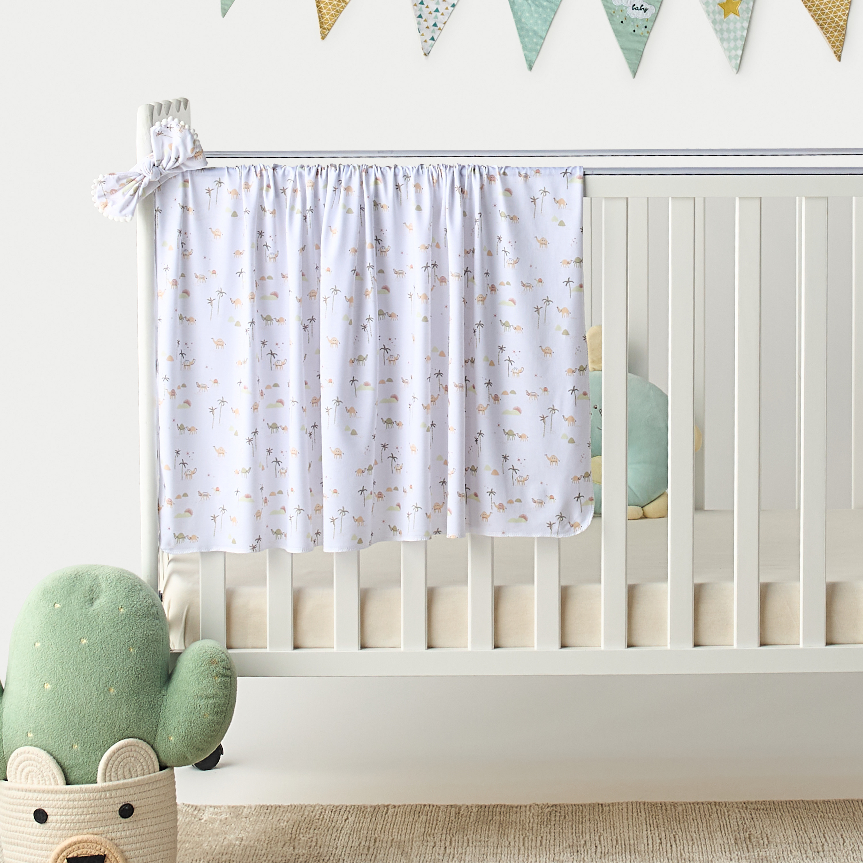 Juniors Desert Print Swaddle Blanket with Headband-baby-nursery-blanketsandswaddles-swaddlesandsleepingbags-image-1