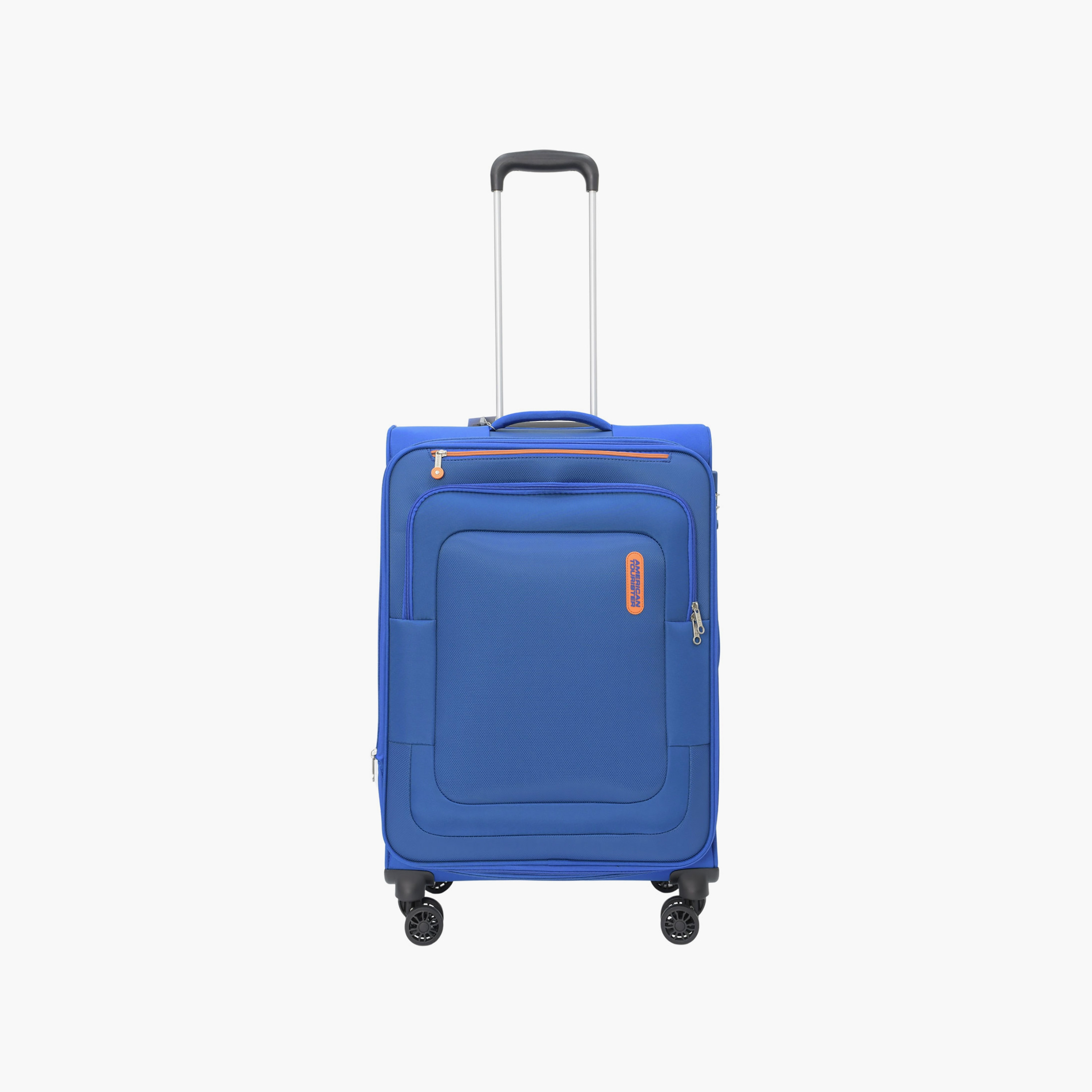 American Tourister Duncan 68CM Medium Check-in Polyester Softcase 4 Wheel Trolley Bag with TSA Lock Blue-travel-luggagesandbags-luggage-image-1