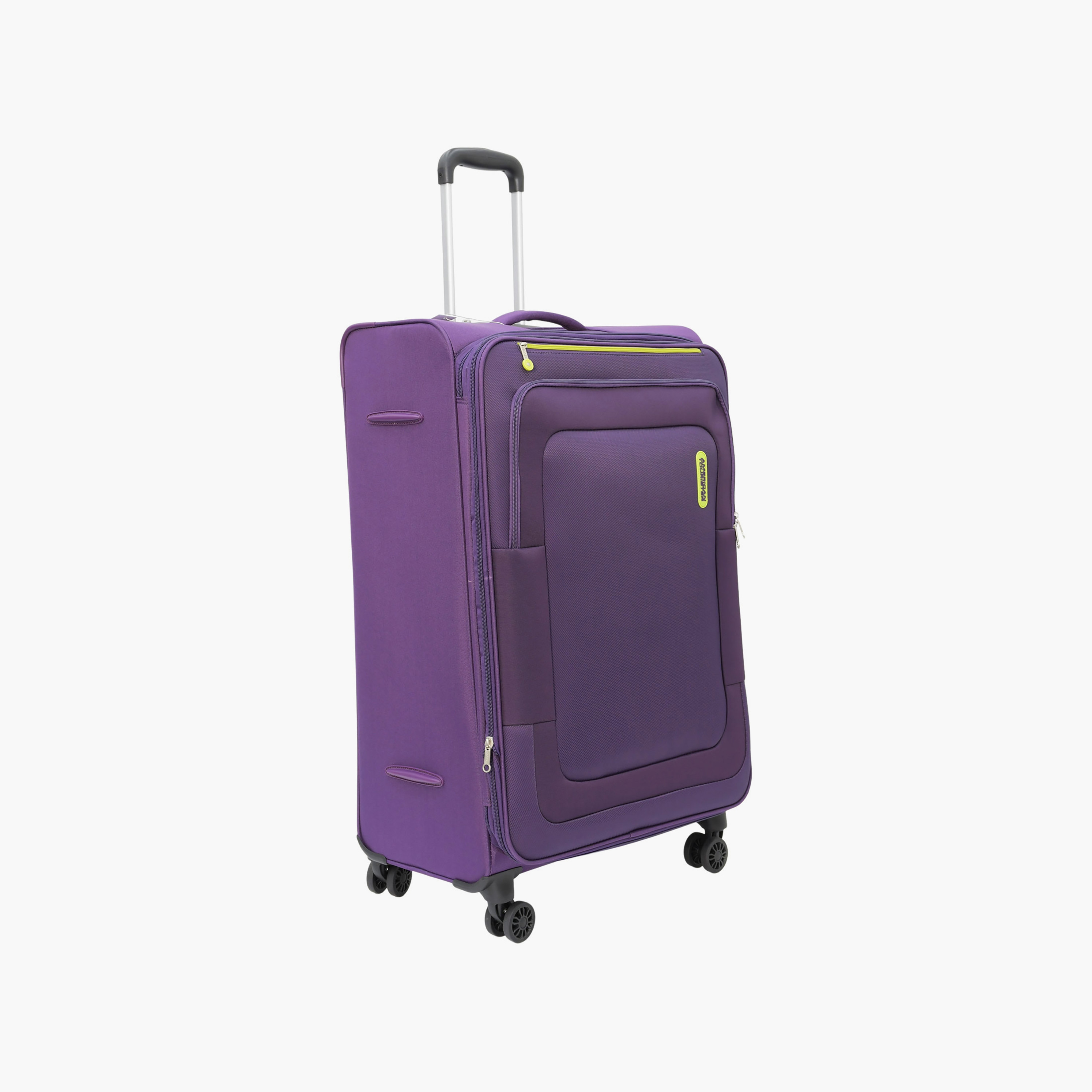American Tourister Duncan 83CM Large Check-in Polyester Softcase 4 Wheel Trolley Bag with TSA Lock Purple-travel-luggagesandbags-luggage-image-5