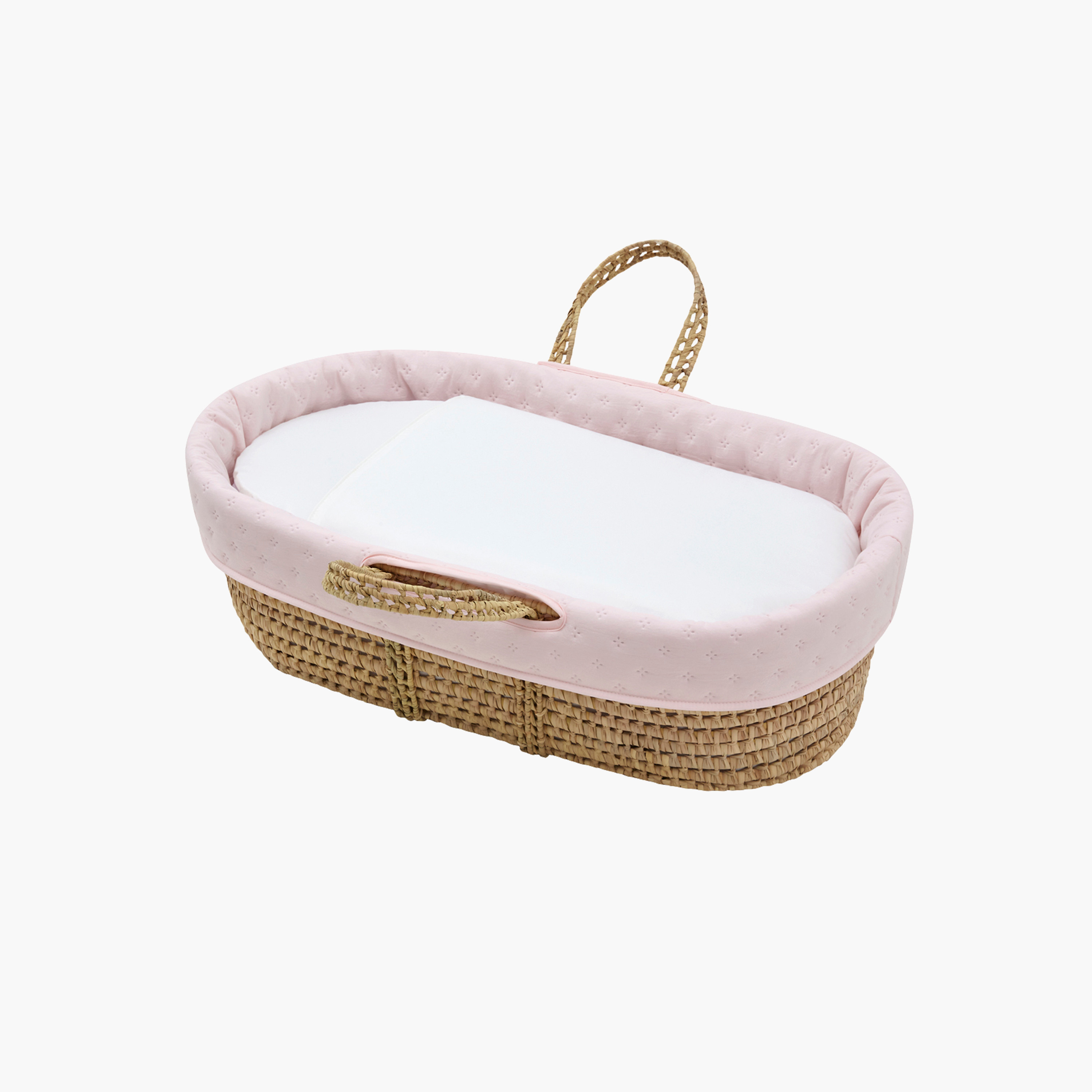 Cambrass Quilted Basket with Handles - 39x80x25 cm-baby-nursery-furniture-mosesbaskets-image-1
