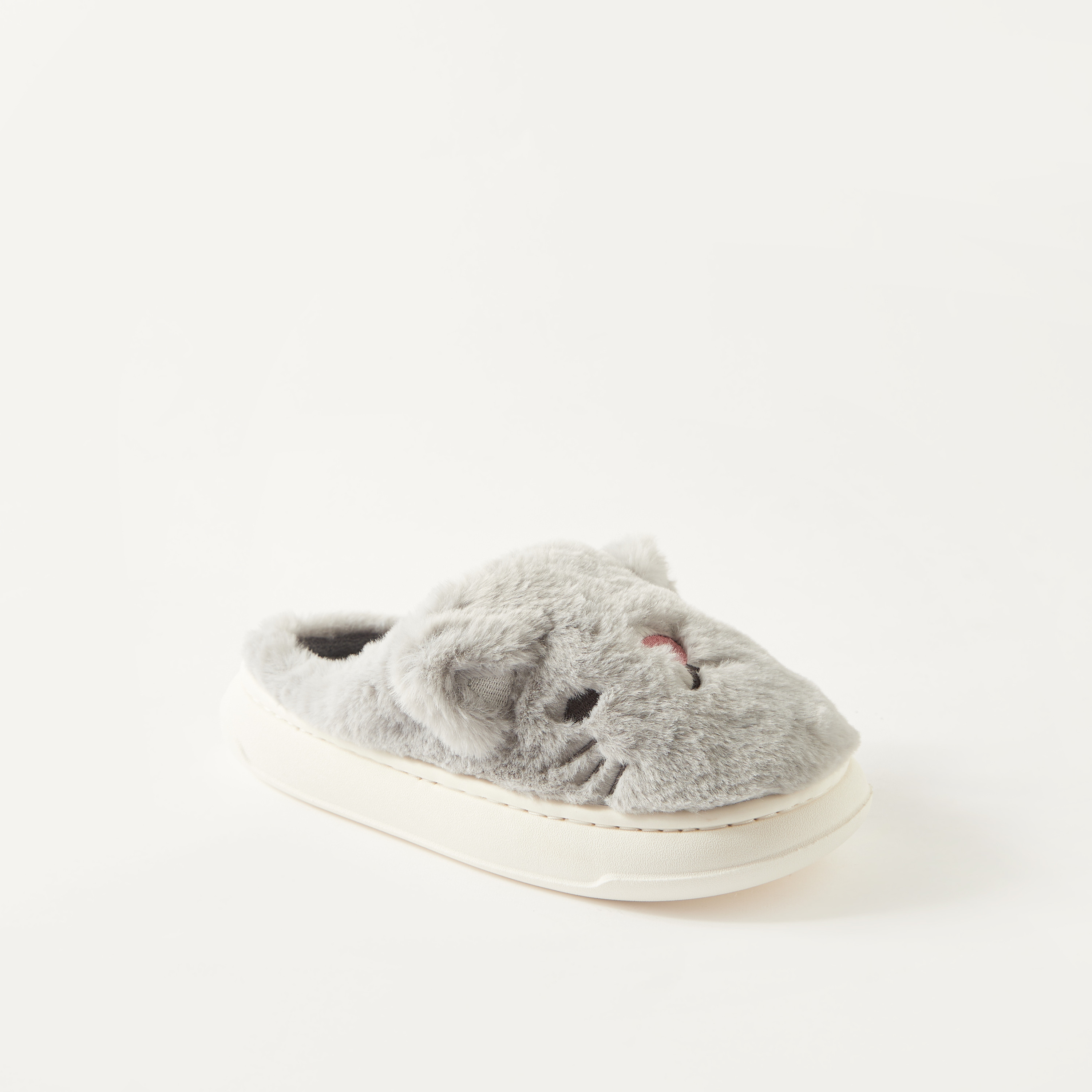 Bunny Applique Slip-On Bedroom Slippers-girls-shoes-flipflopsandslides-image-2