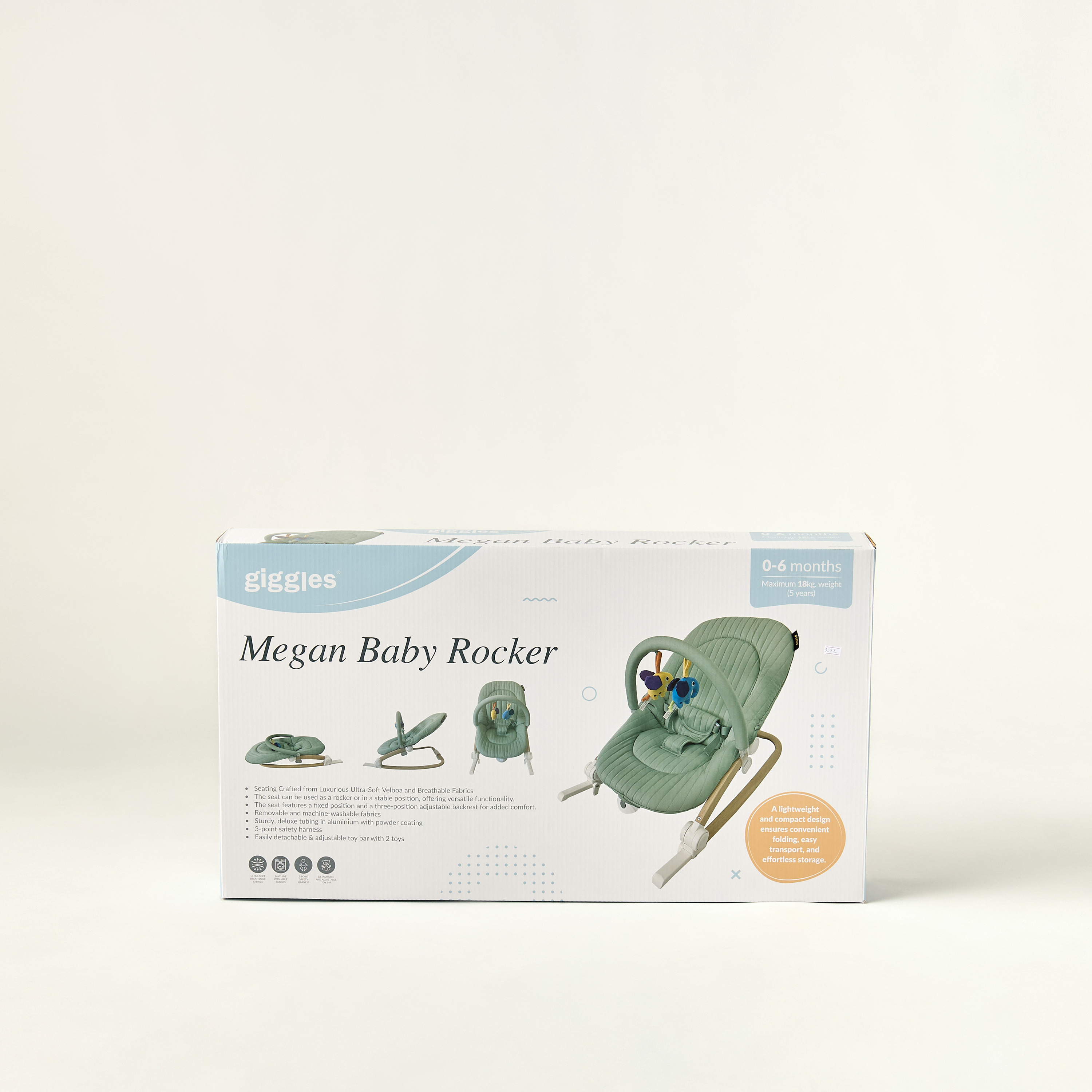 Giggles Megan Deluxe Baby Rocker-baby-infantactivity-rockers-image-12
