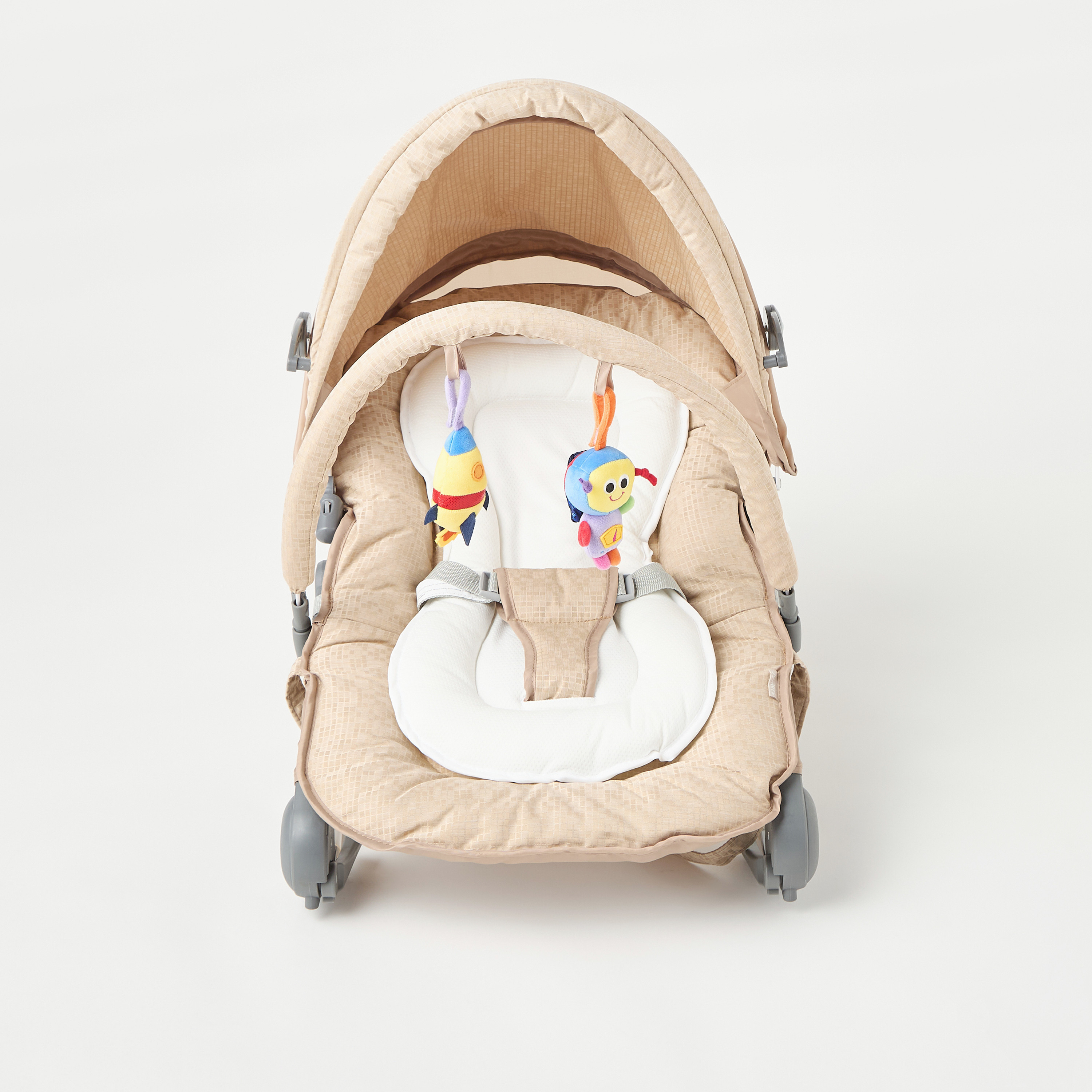 Juniors Granite Baby Rocker with Canopy and Music Toy Bar-baby-infantactivity-rockers-image-3