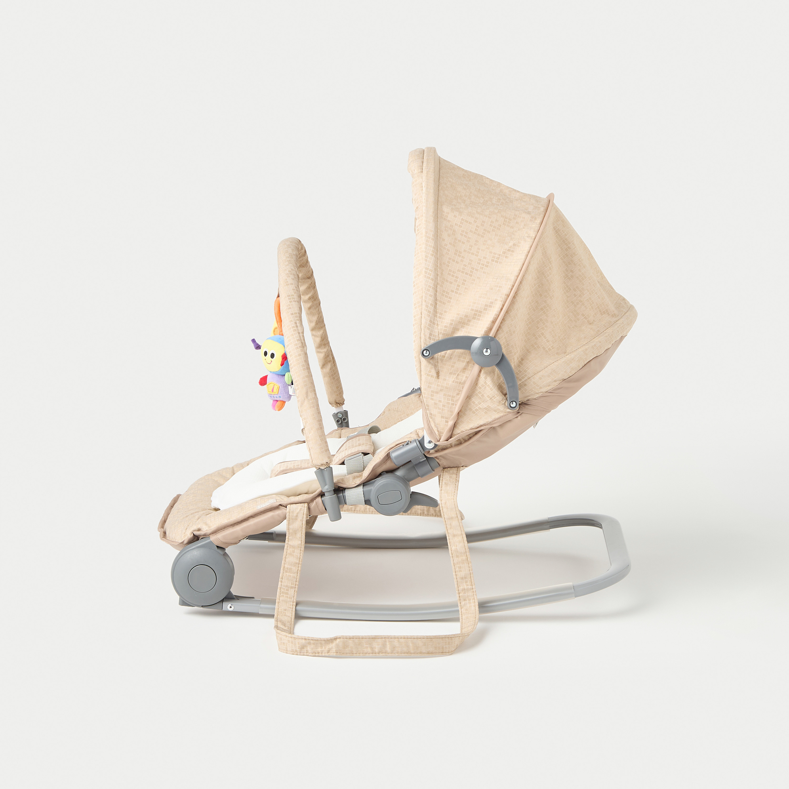 Juniors Granite Baby Rocker with Canopy and Music Toy Bar-baby-infantactivity-rockers-image-4